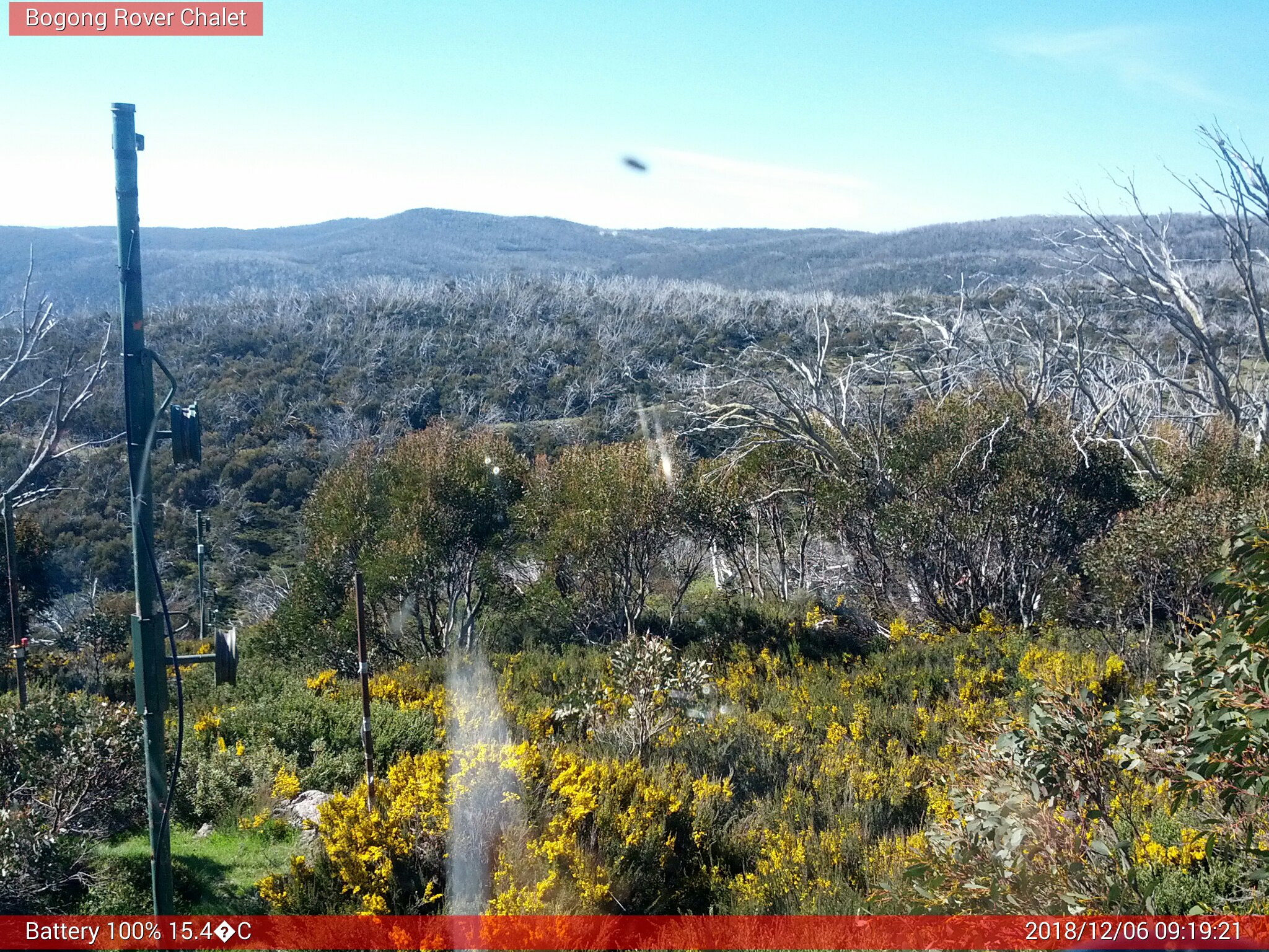 Bogong Web Cam 9:19am Thursday 6th of December 2018