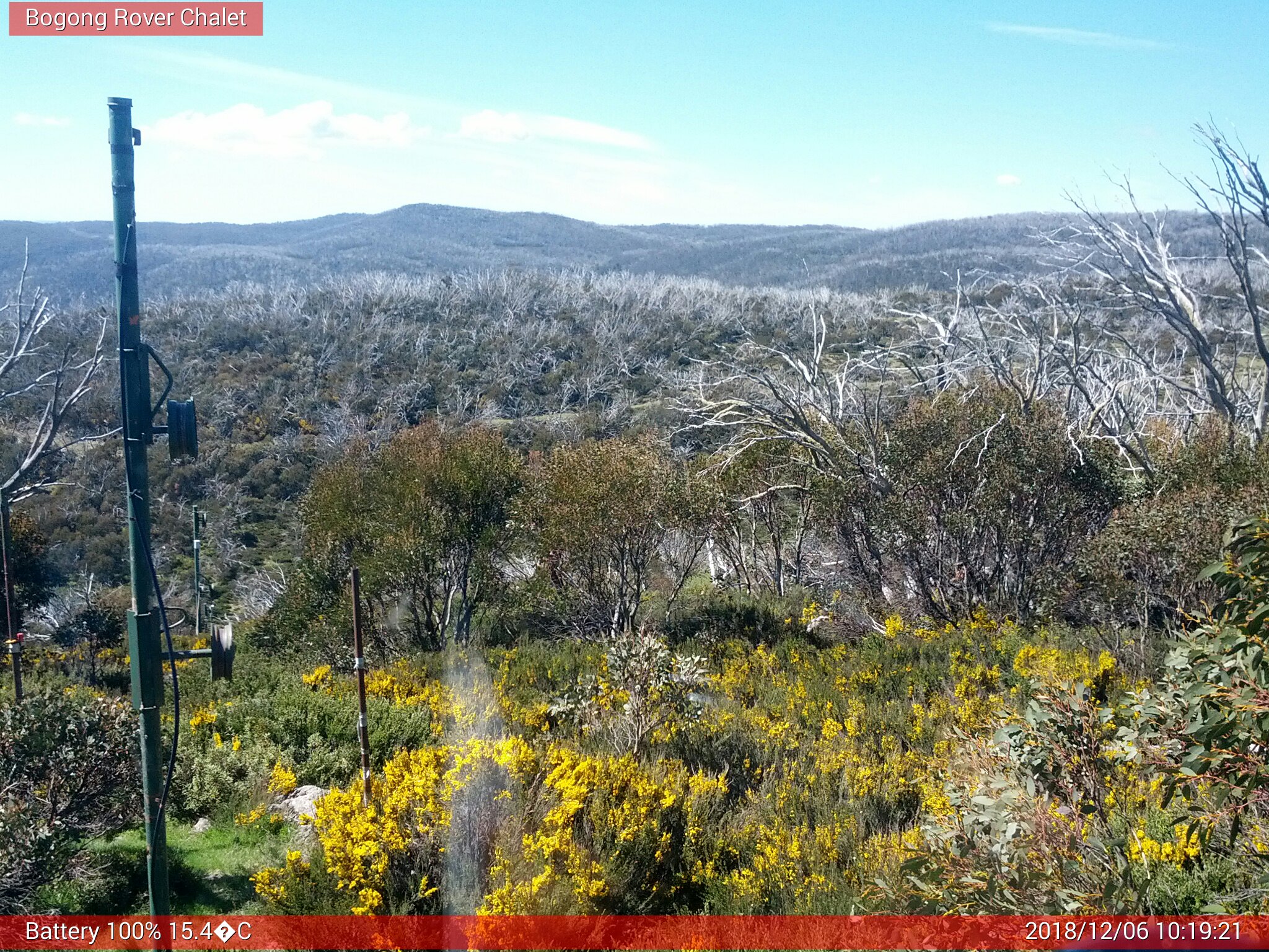 Bogong Web Cam 10:19am Thursday 6th of December 2018