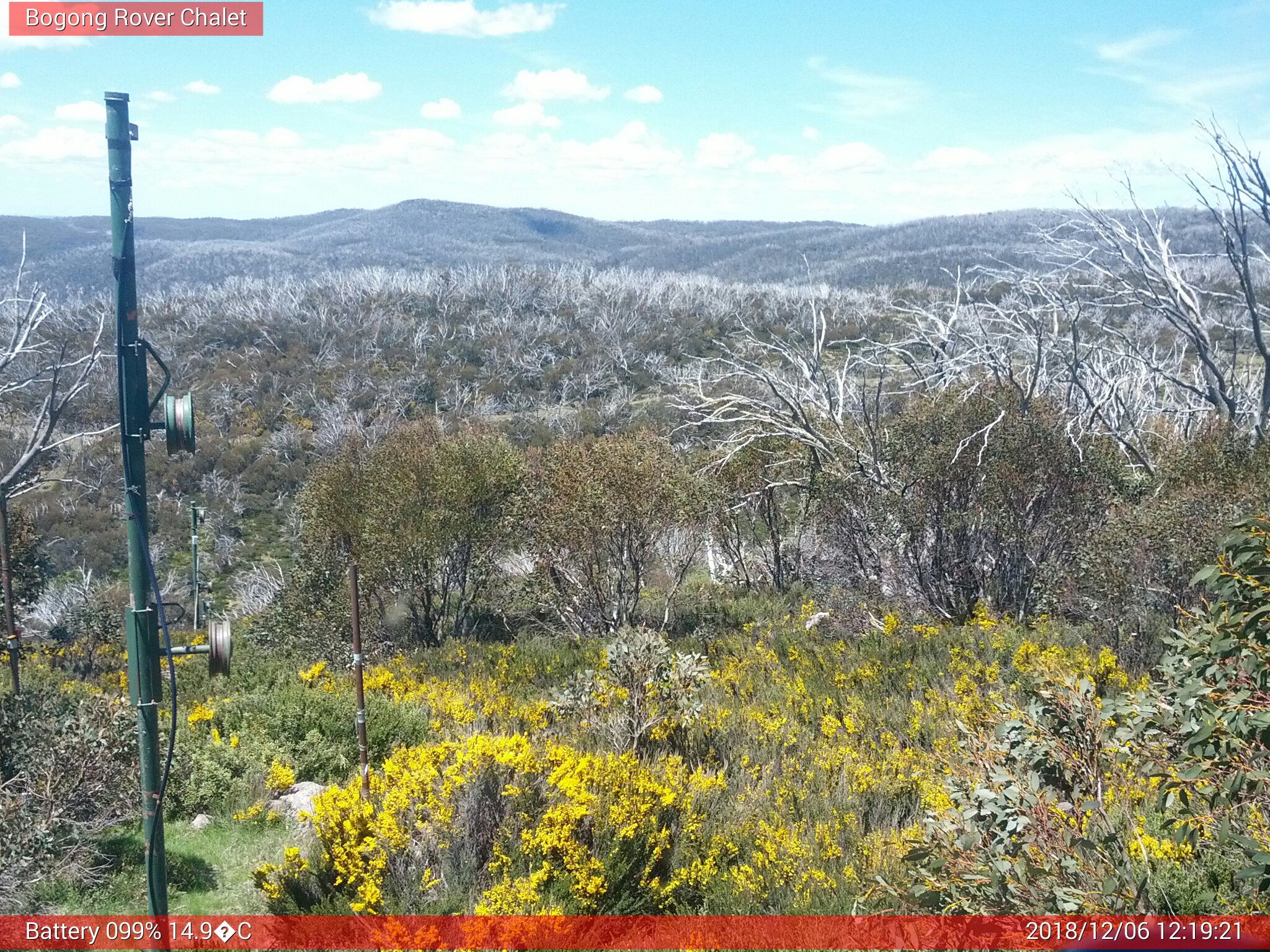 Bogong Web Cam 12:19pm Thursday 6th of December 2018