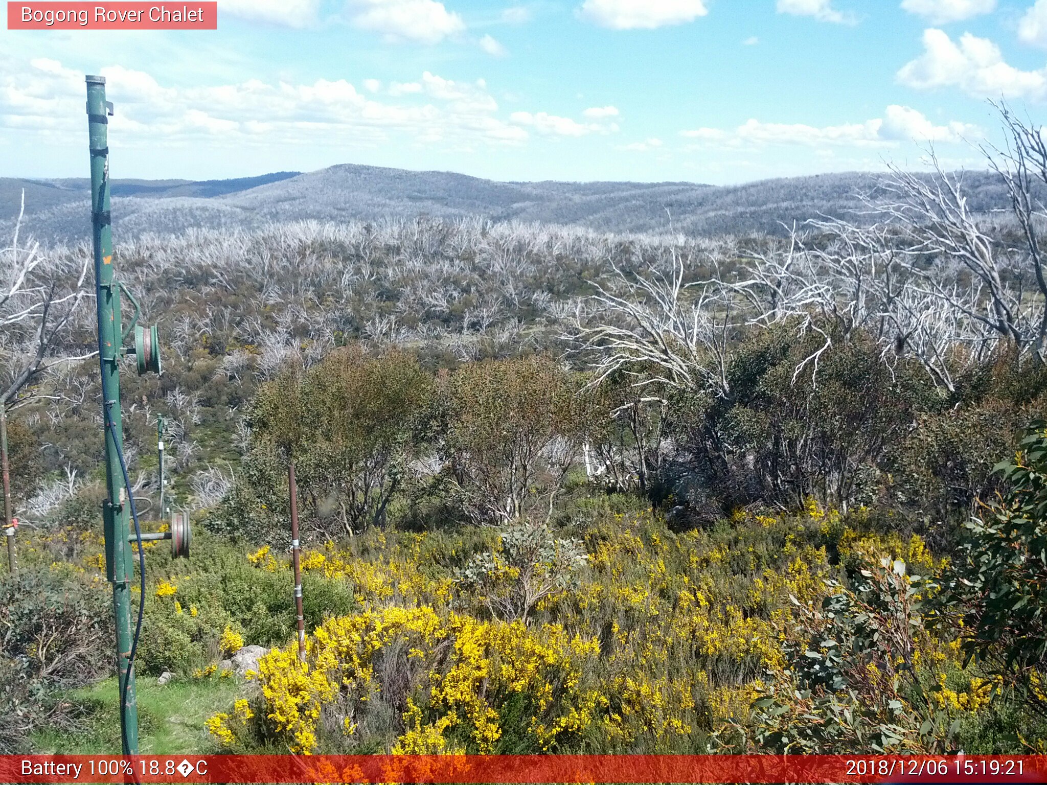 Bogong Web Cam 3:19pm Thursday 6th of December 2018