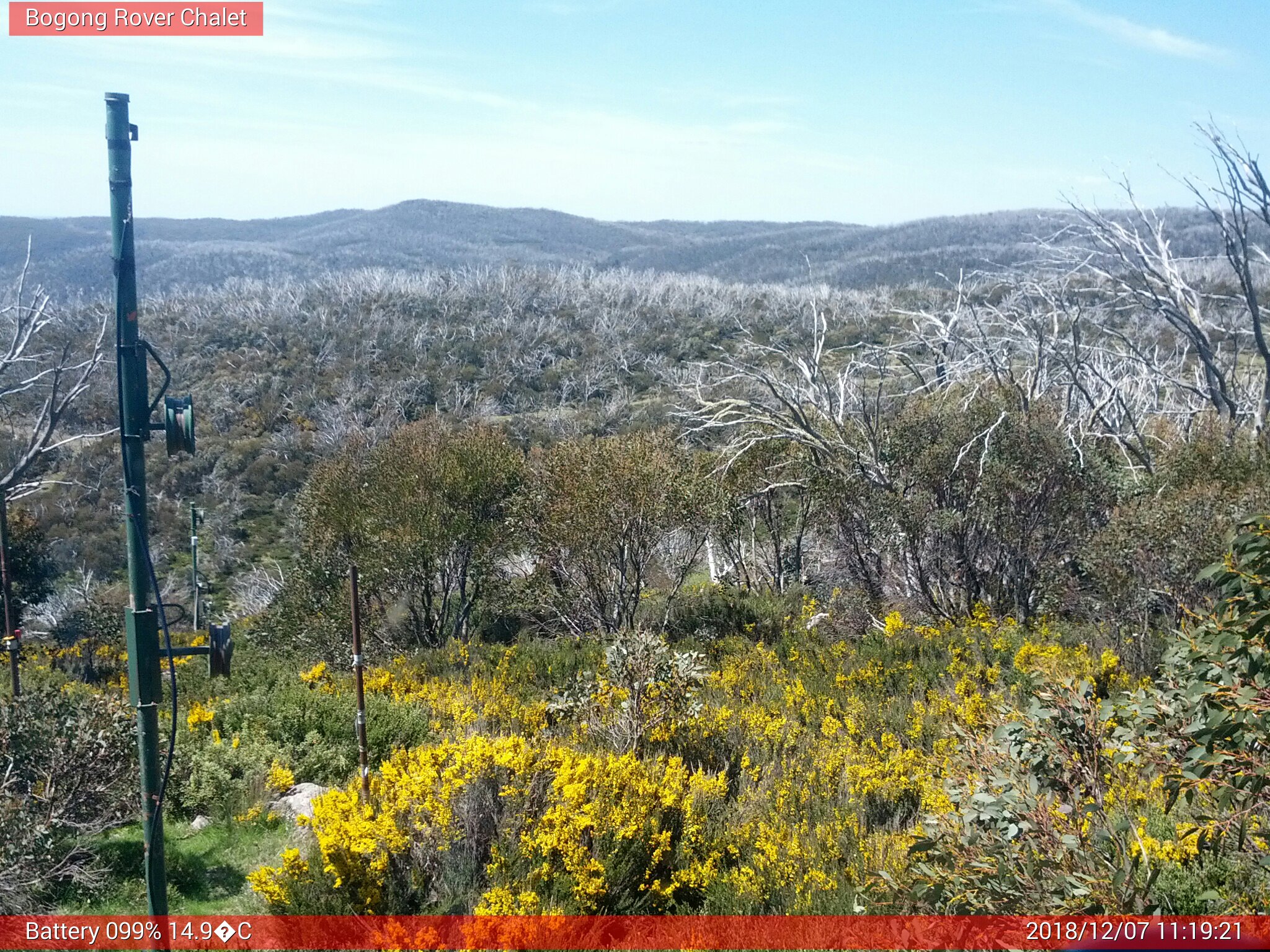 Bogong Web Cam 11:19am Friday 7th of December 2018