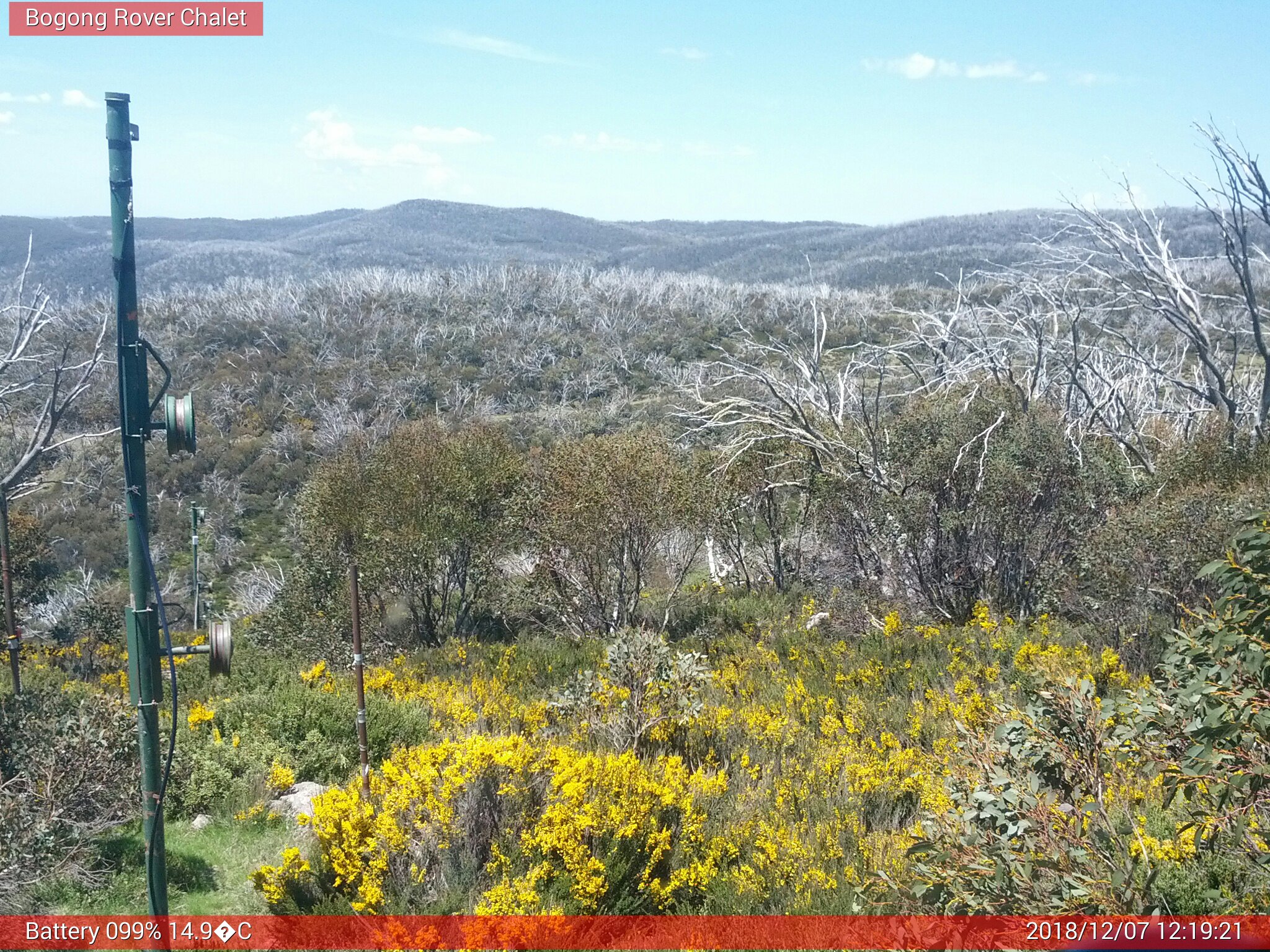 Bogong Web Cam 12:19pm Friday 7th of December 2018