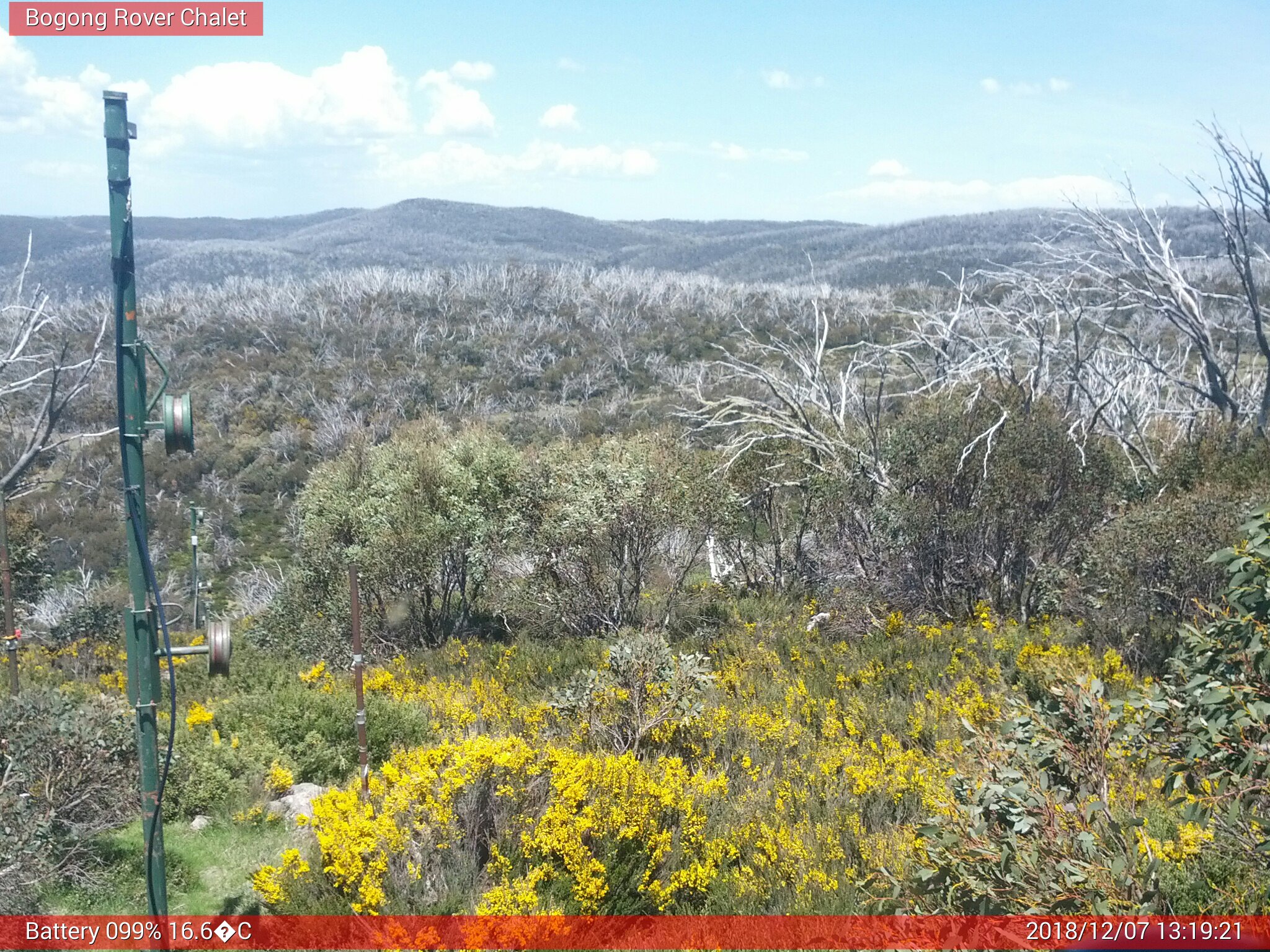 Bogong Web Cam 1:19pm Friday 7th of December 2018