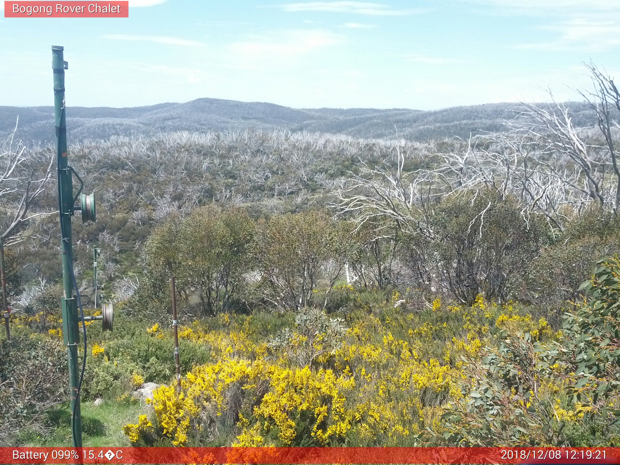 Bogong Web Cam 12:19pm Saturday 8th of December 2018