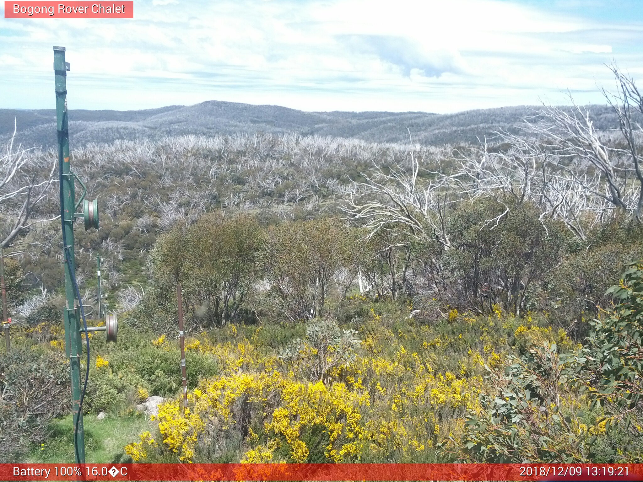 Bogong Web Cam 1:19pm Sunday 9th of December 2018