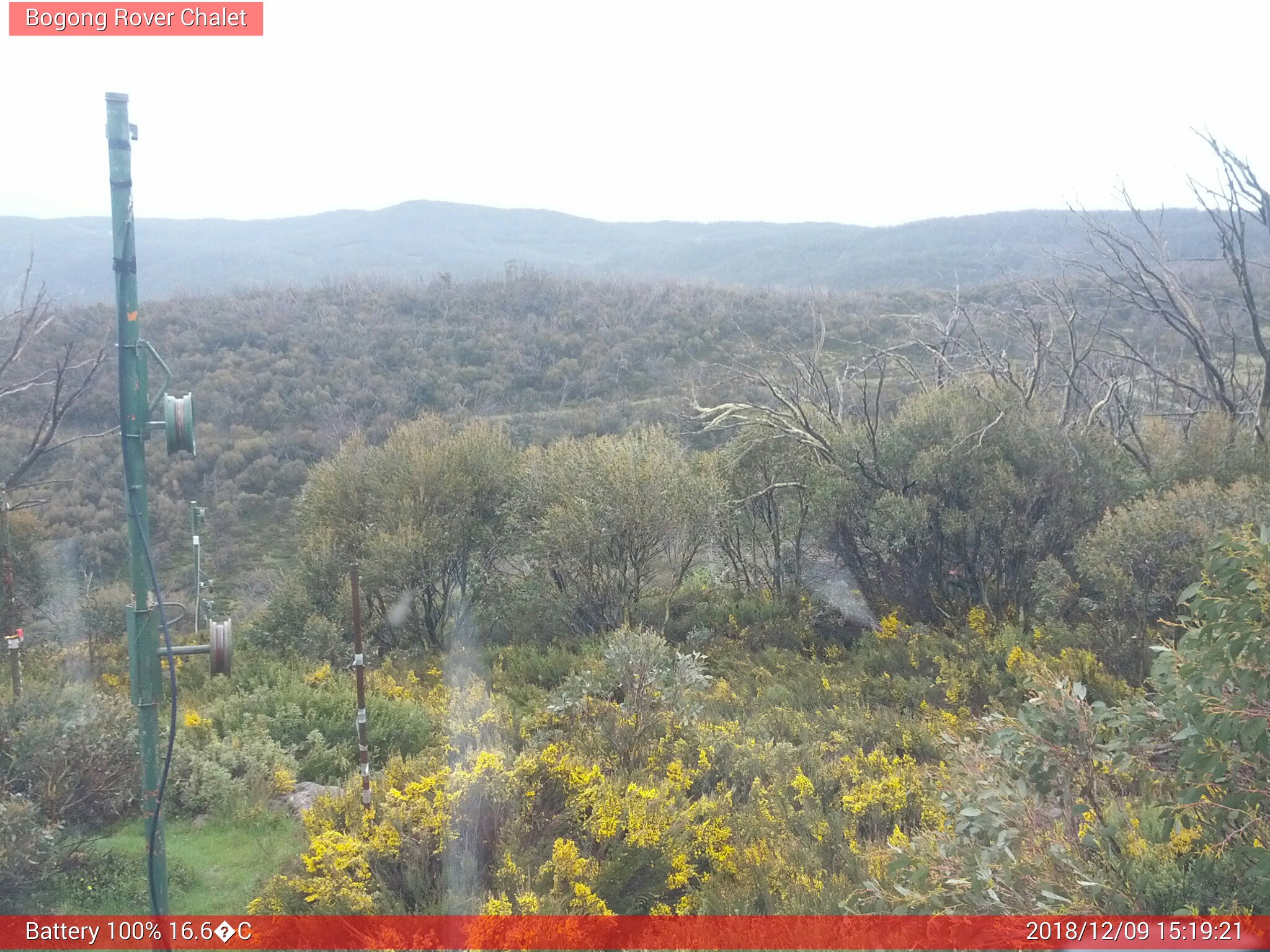 Bogong Web Cam 3:19pm Sunday 9th of December 2018