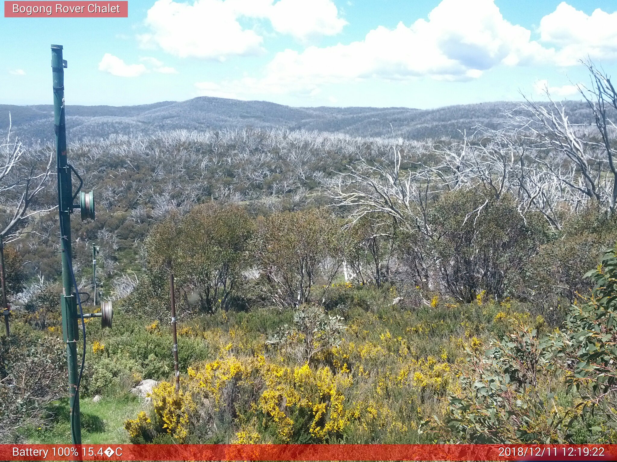 Bogong Web Cam 12:19pm Tuesday 11th of December 2018