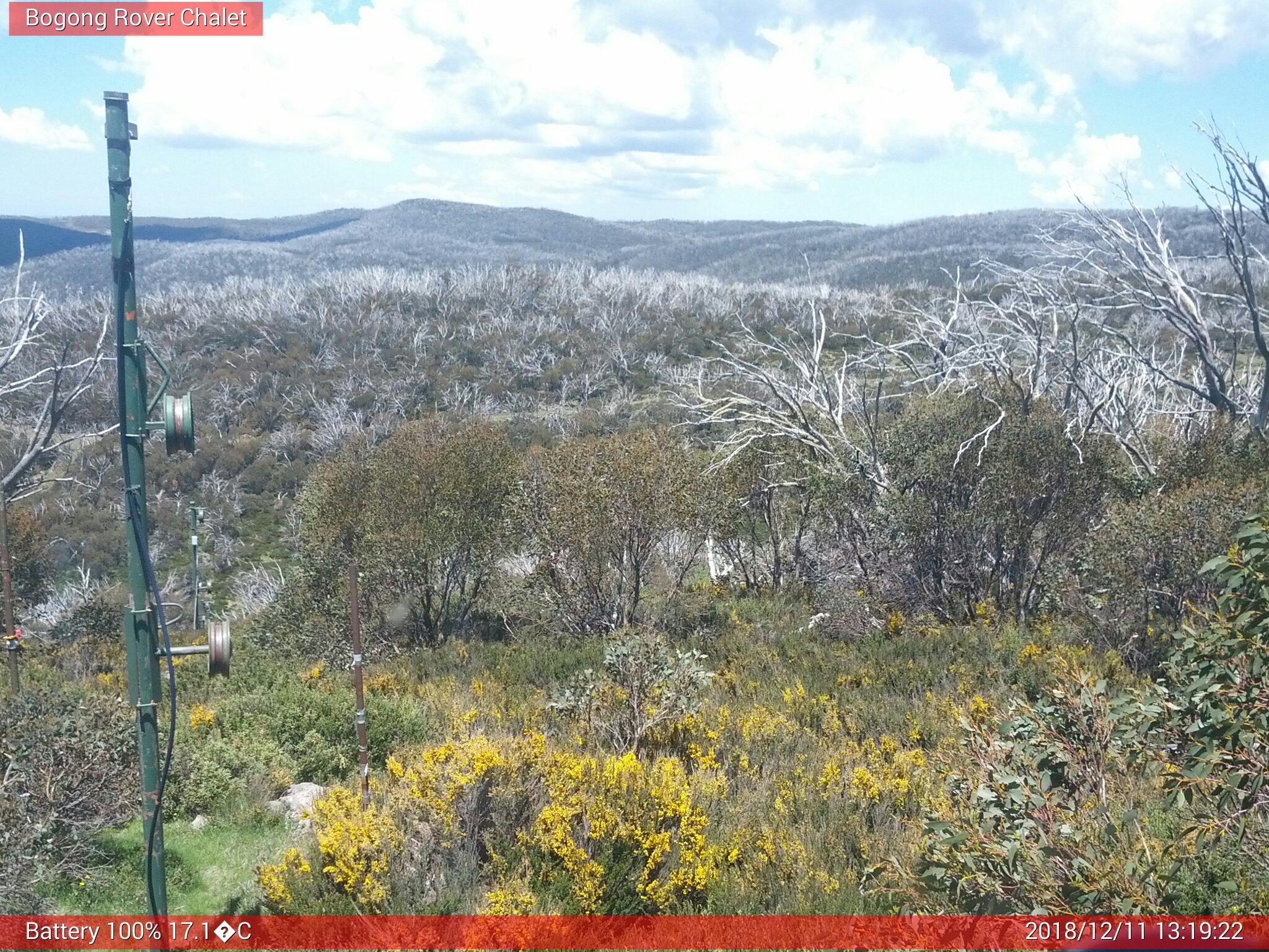 Bogong Web Cam 1:19pm Tuesday 11th of December 2018