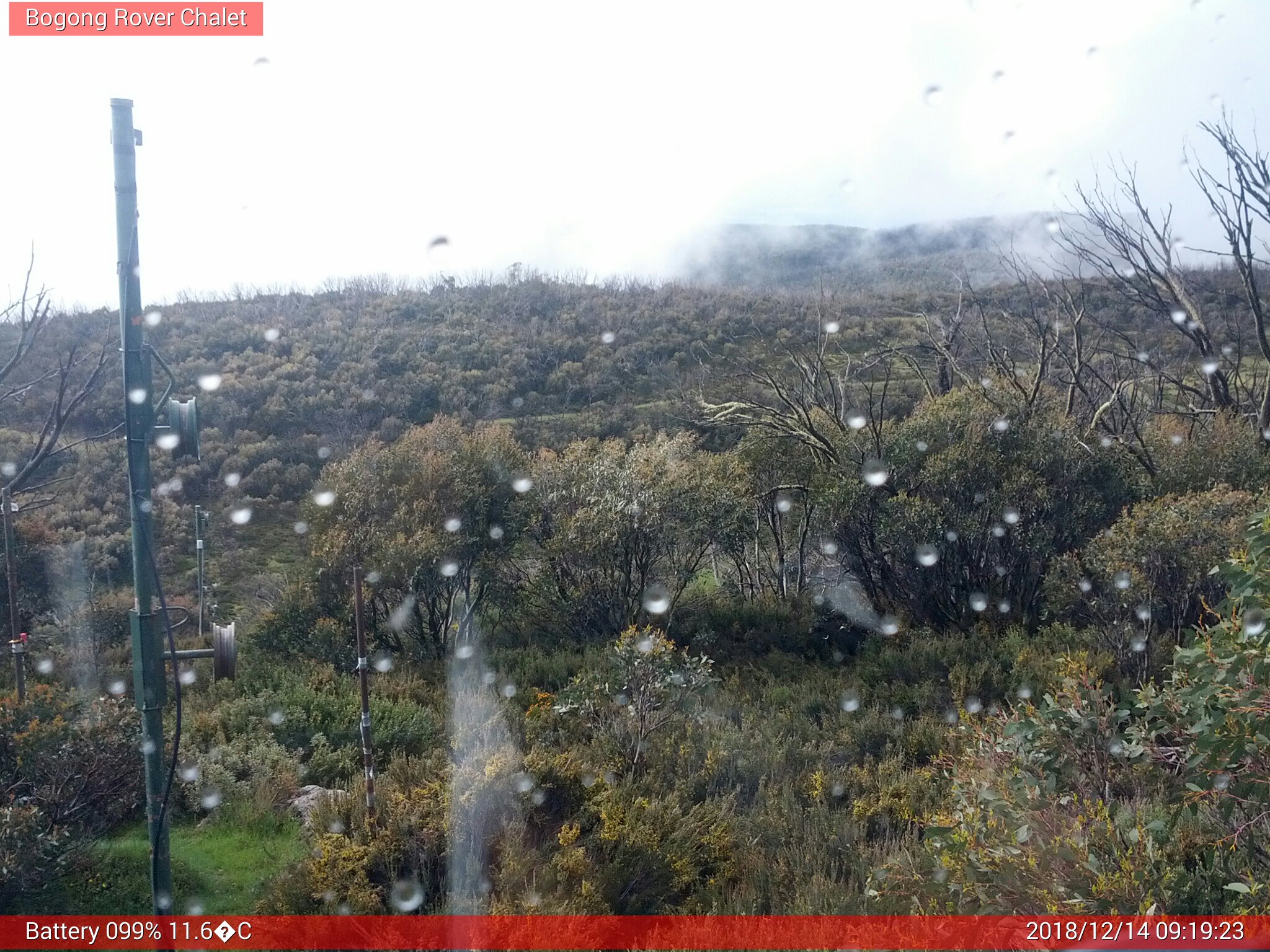 Bogong Web Cam 9:19am Friday 14th of December 2018