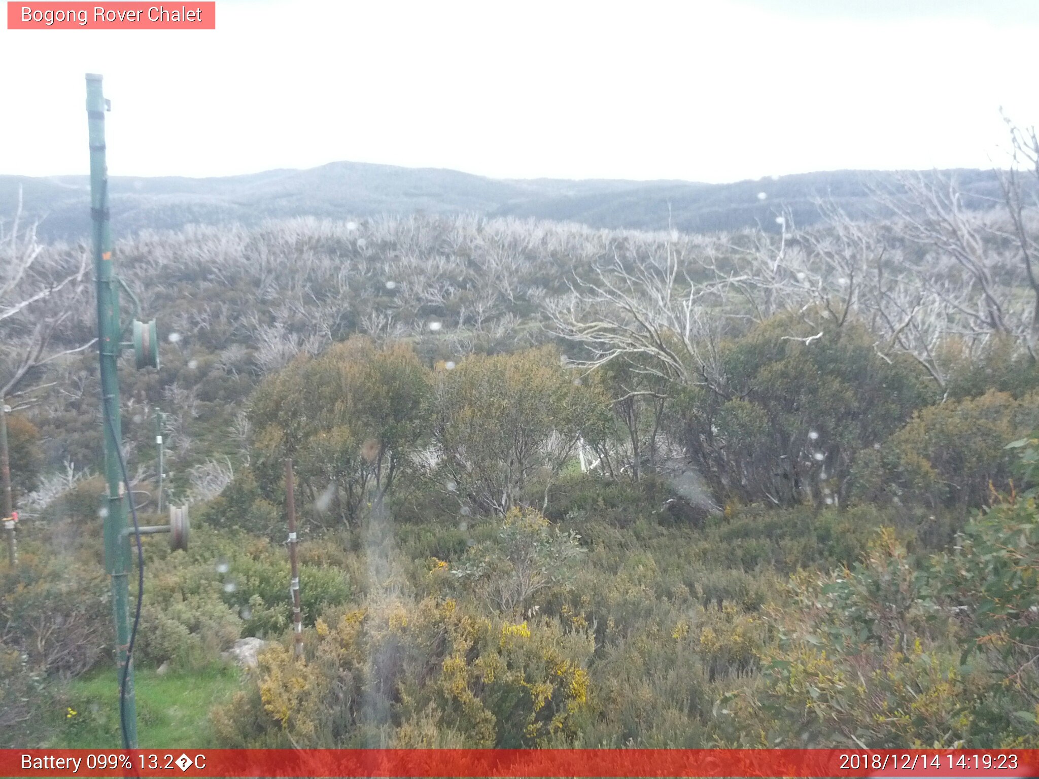 Bogong Web Cam 2:19pm Friday 14th of December 2018