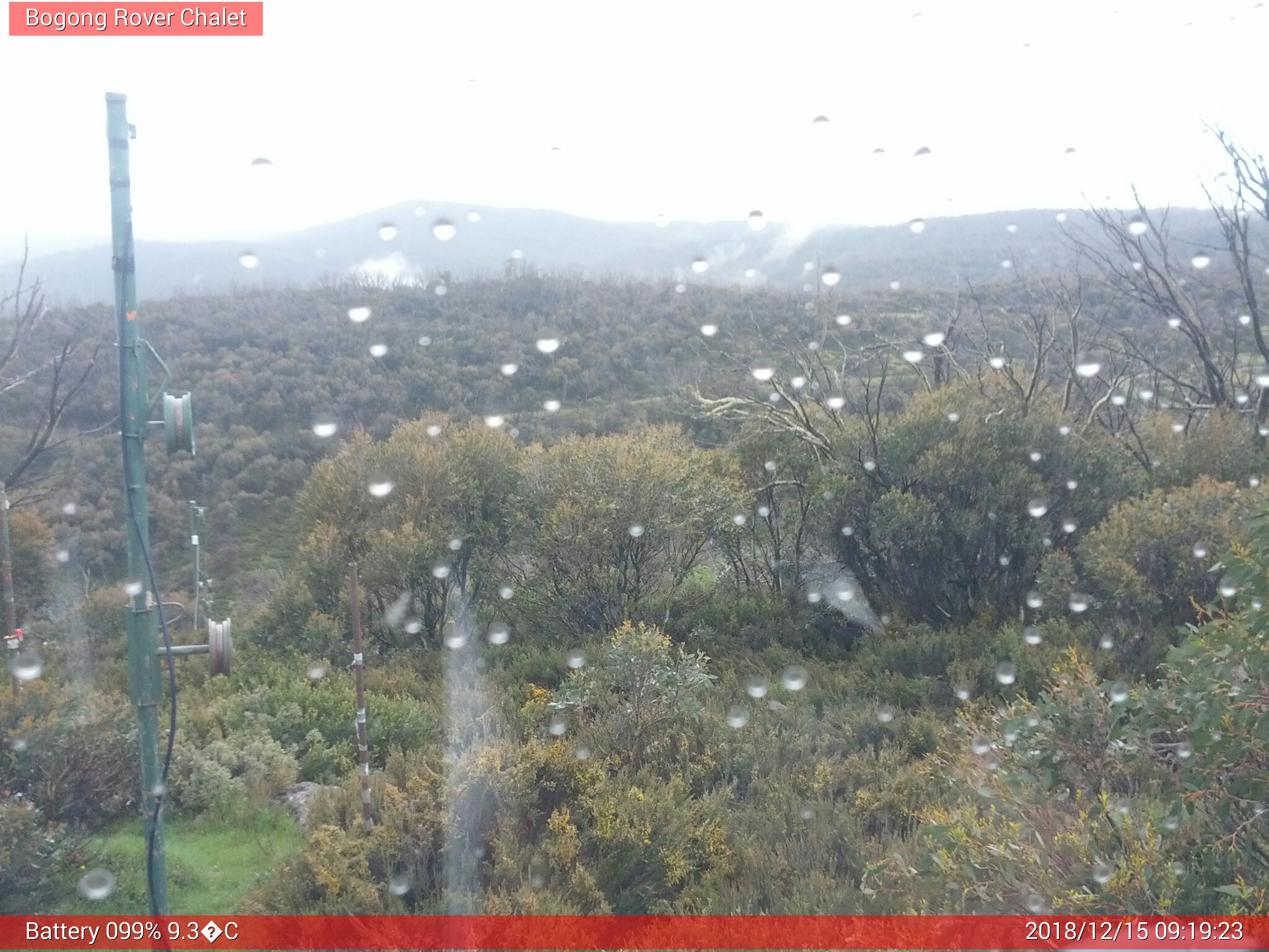 Bogong Web Cam 9:19am Saturday 15th of December 2018