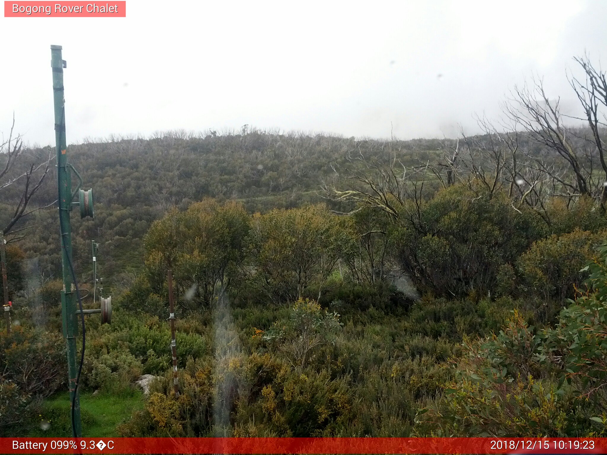 Bogong Web Cam 10:19am Saturday 15th of December 2018