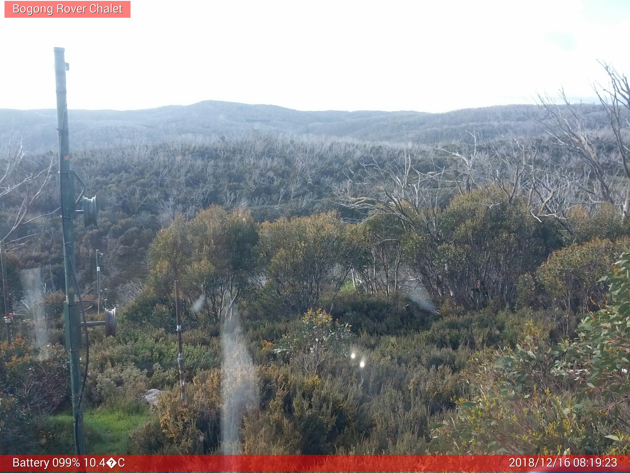 Bogong Web Cam 8:19am Sunday 16th of December 2018