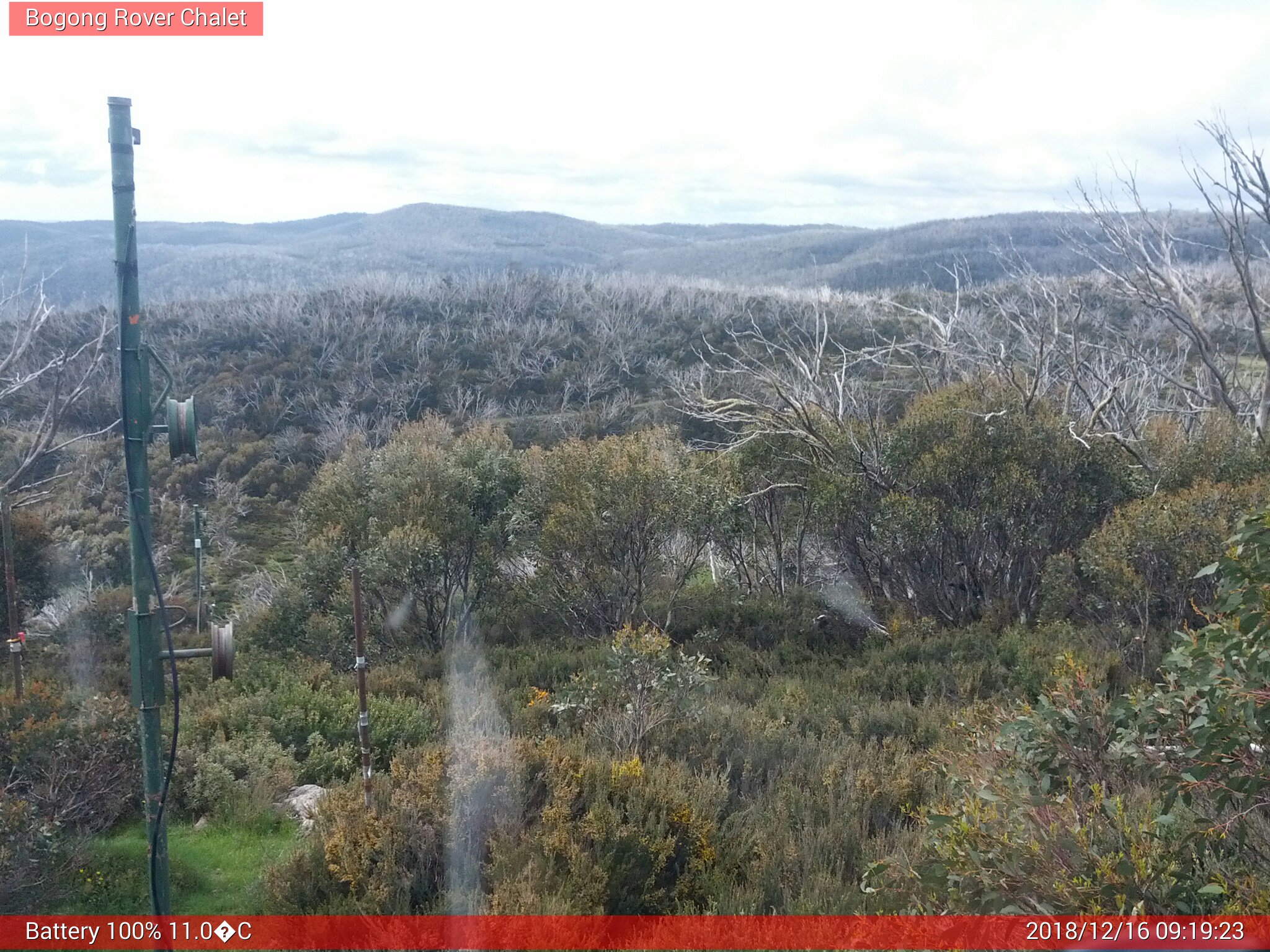 Bogong Web Cam 9:19am Sunday 16th of December 2018