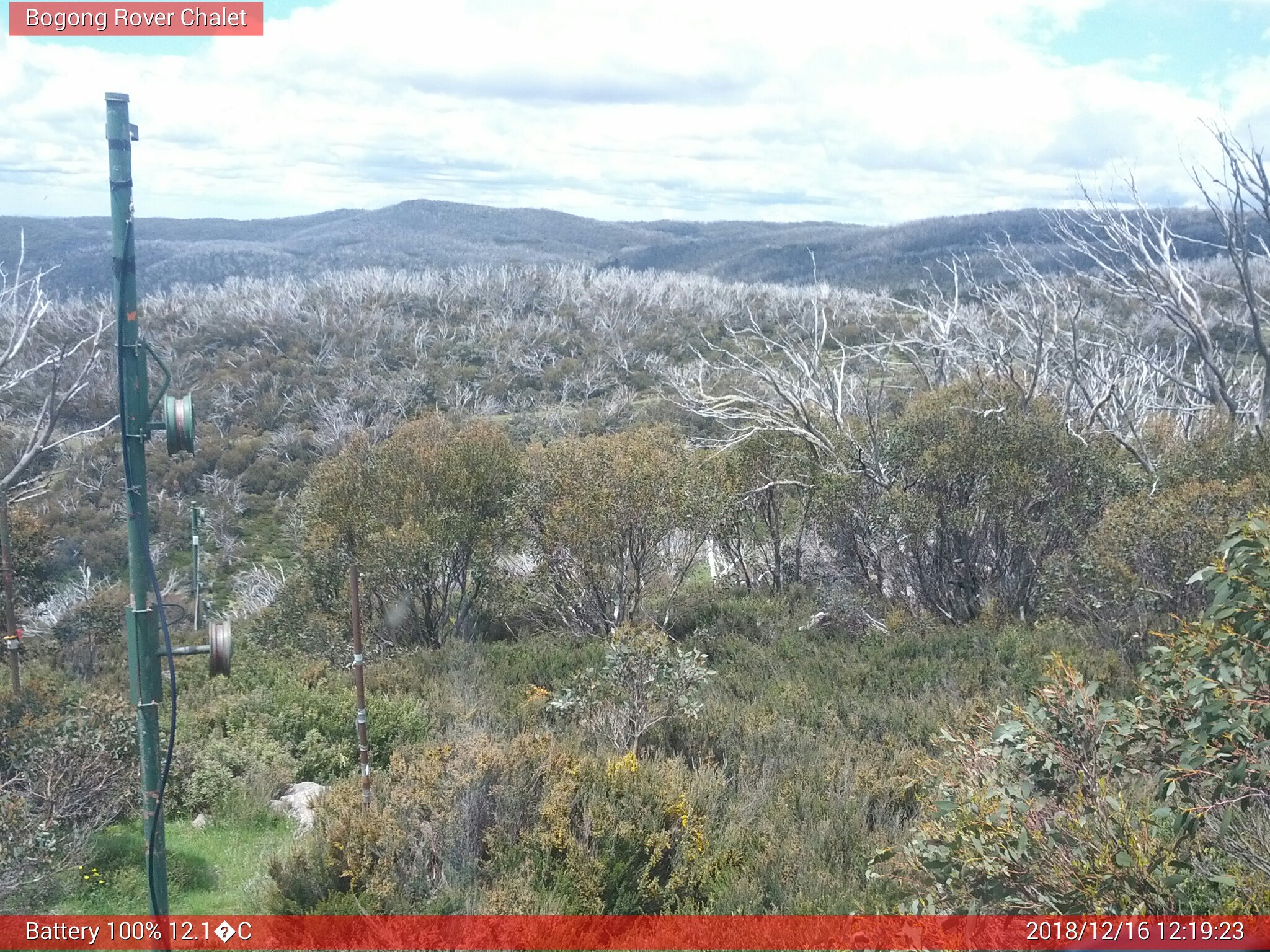 Bogong Web Cam 12:19pm Sunday 16th of December 2018