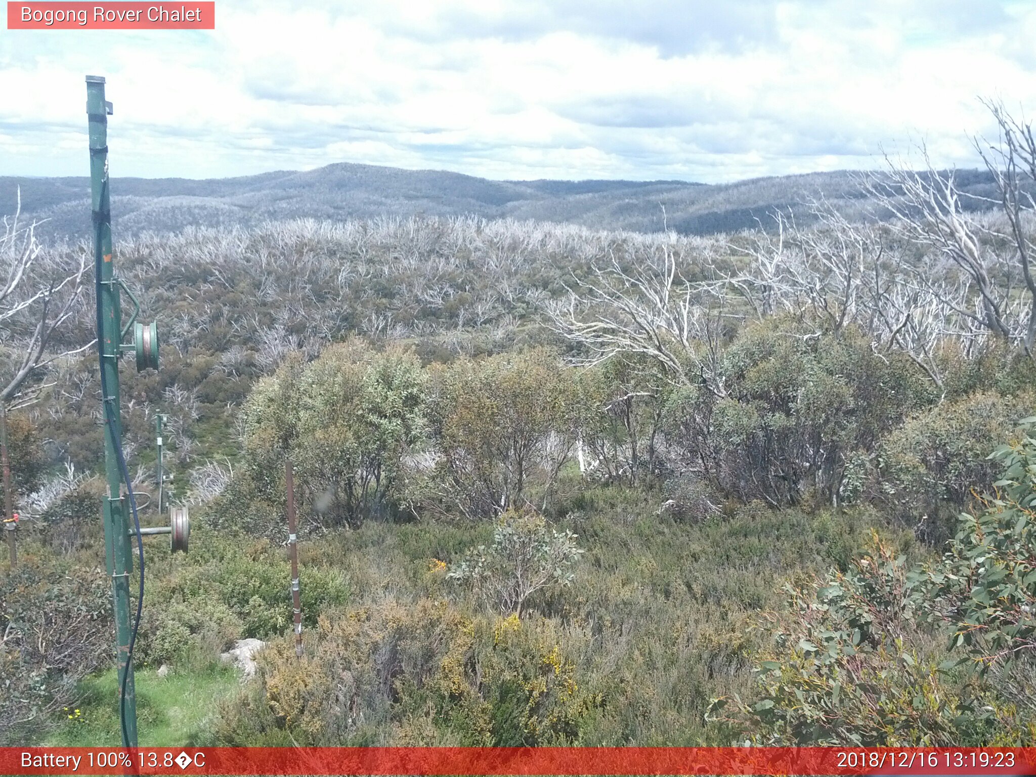 Bogong Web Cam 1:19pm Sunday 16th of December 2018