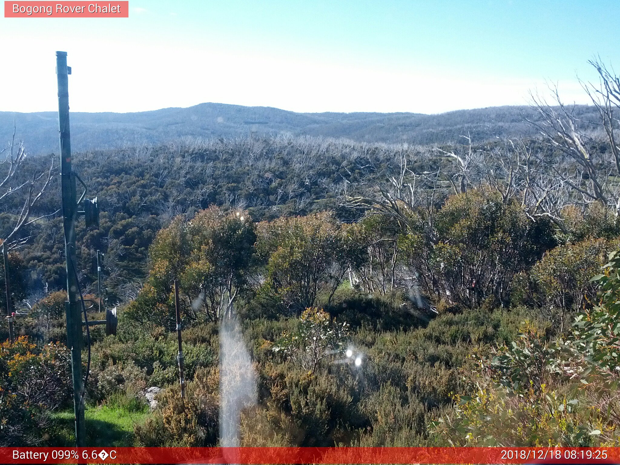 Bogong Web Cam 8:19am Tuesday 18th of December 2018