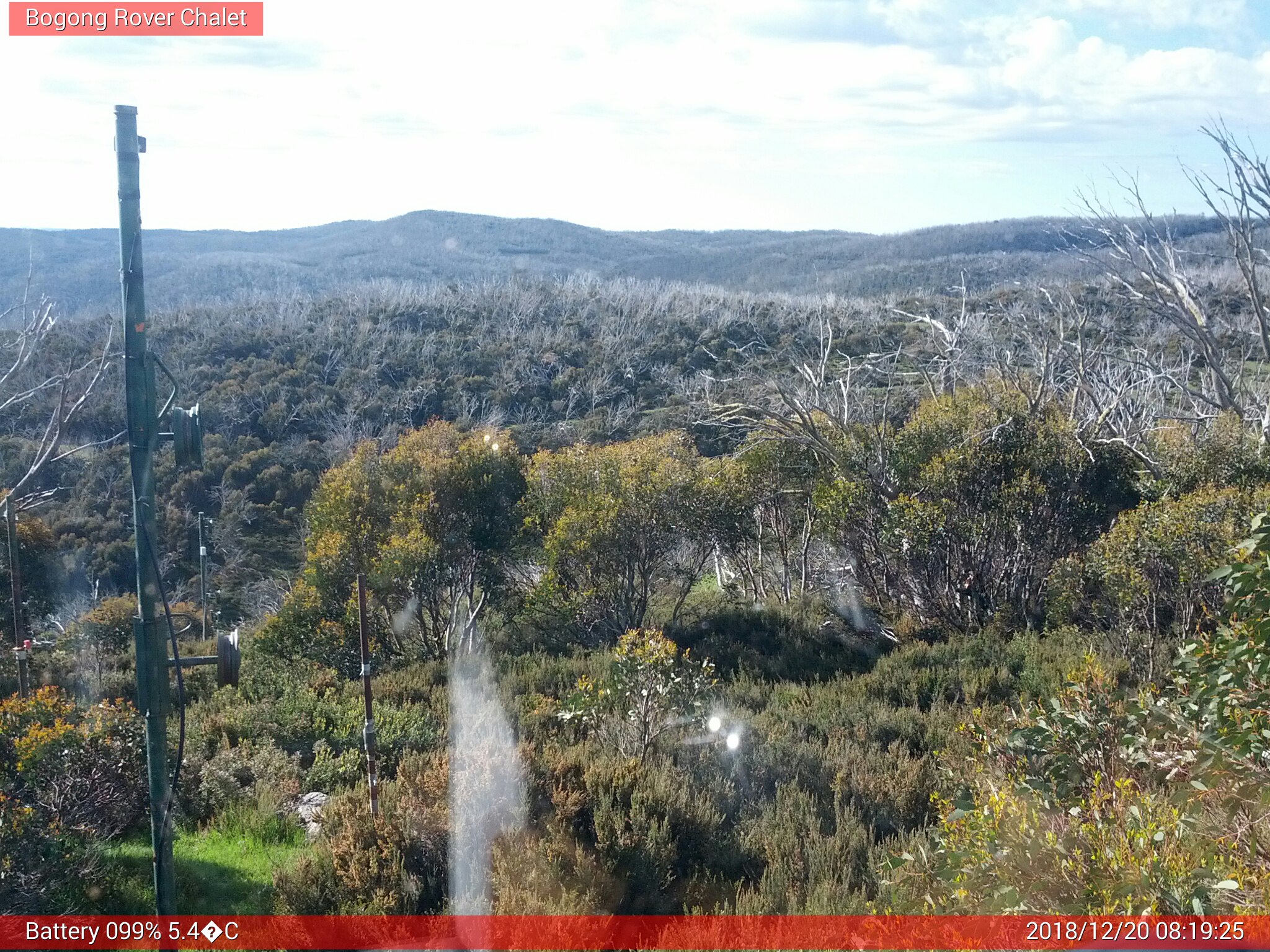 Bogong Web Cam 8:19am Thursday 20th of December 2018