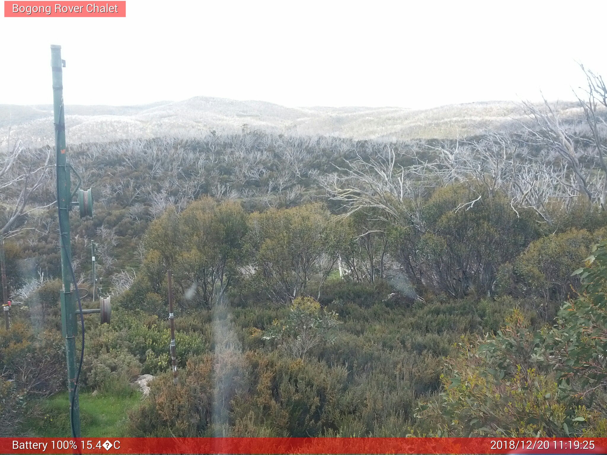 Bogong Web Cam 11:19am Thursday 20th of December 2018