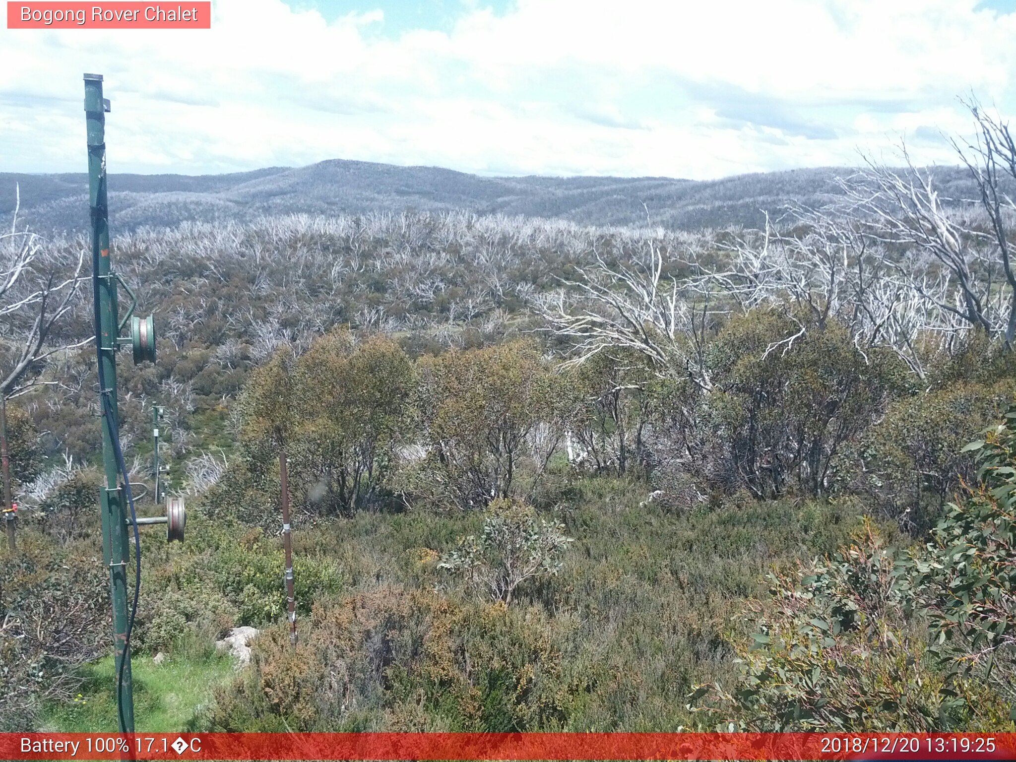 Bogong Web Cam 1:19pm Thursday 20th of December 2018