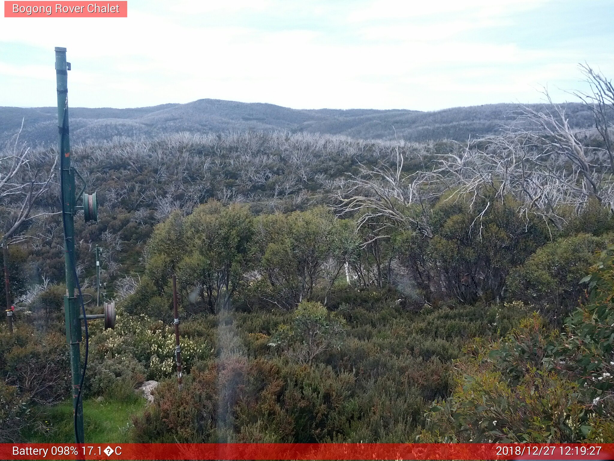 Bogong Web Cam 12:19pm Thursday 27th of December 2018