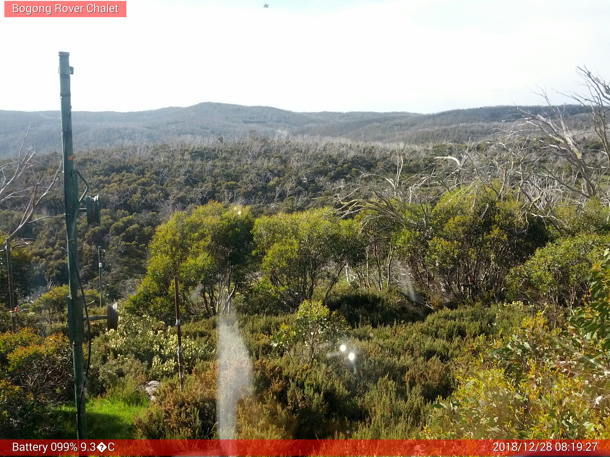 Bogong Web Cam 8:19am Friday 28th of December 2018