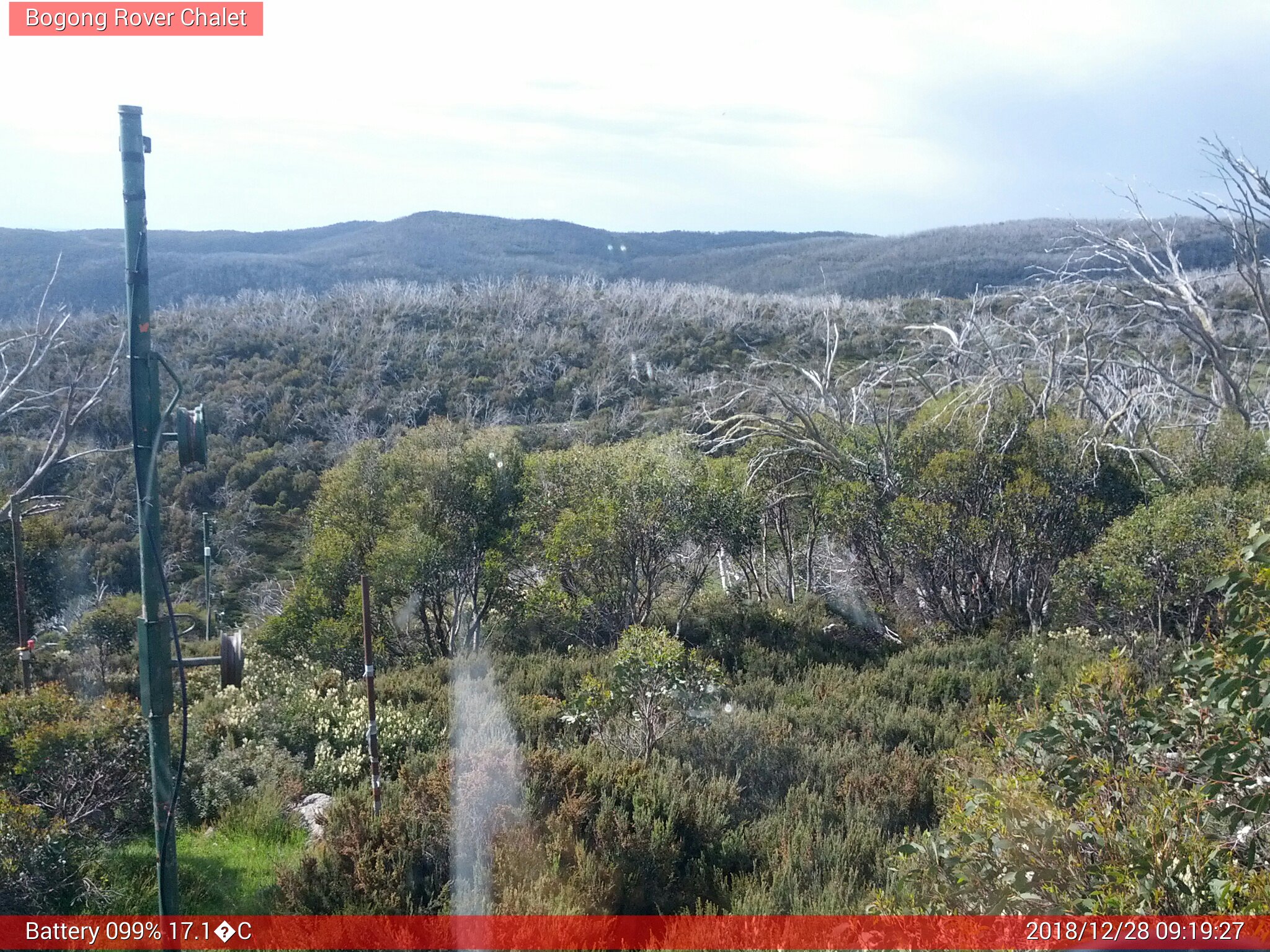 Bogong Web Cam 9:19am Friday 28th of December 2018