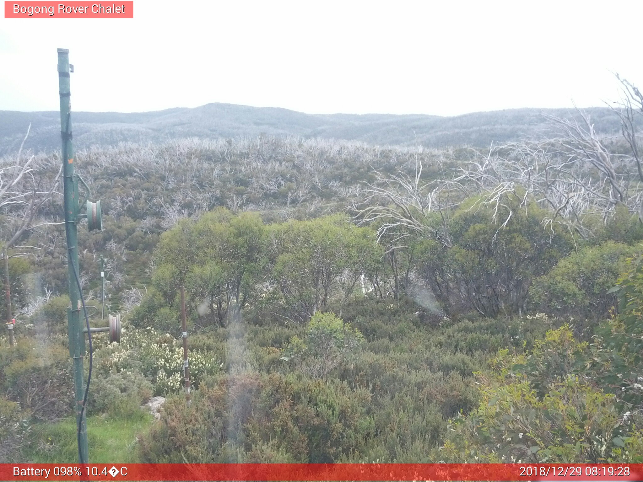 Bogong Web Cam 8:19am Saturday 29th of December 2018