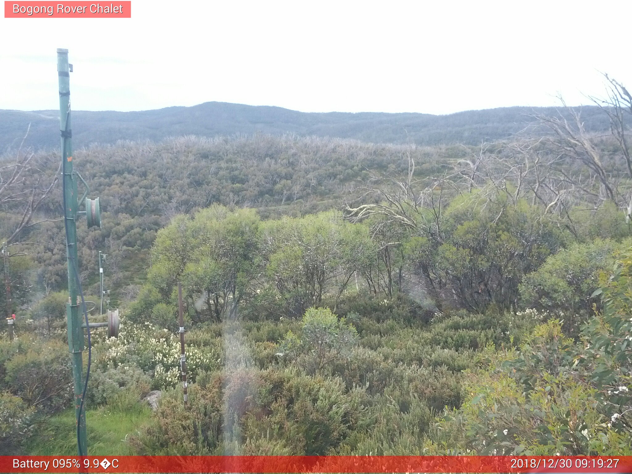 Bogong Web Cam 9:19am Sunday 30th of December 2018