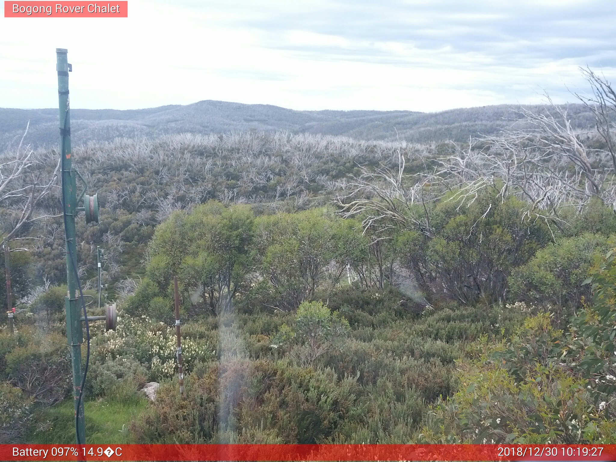 Bogong Web Cam 10:19am Sunday 30th of December 2018