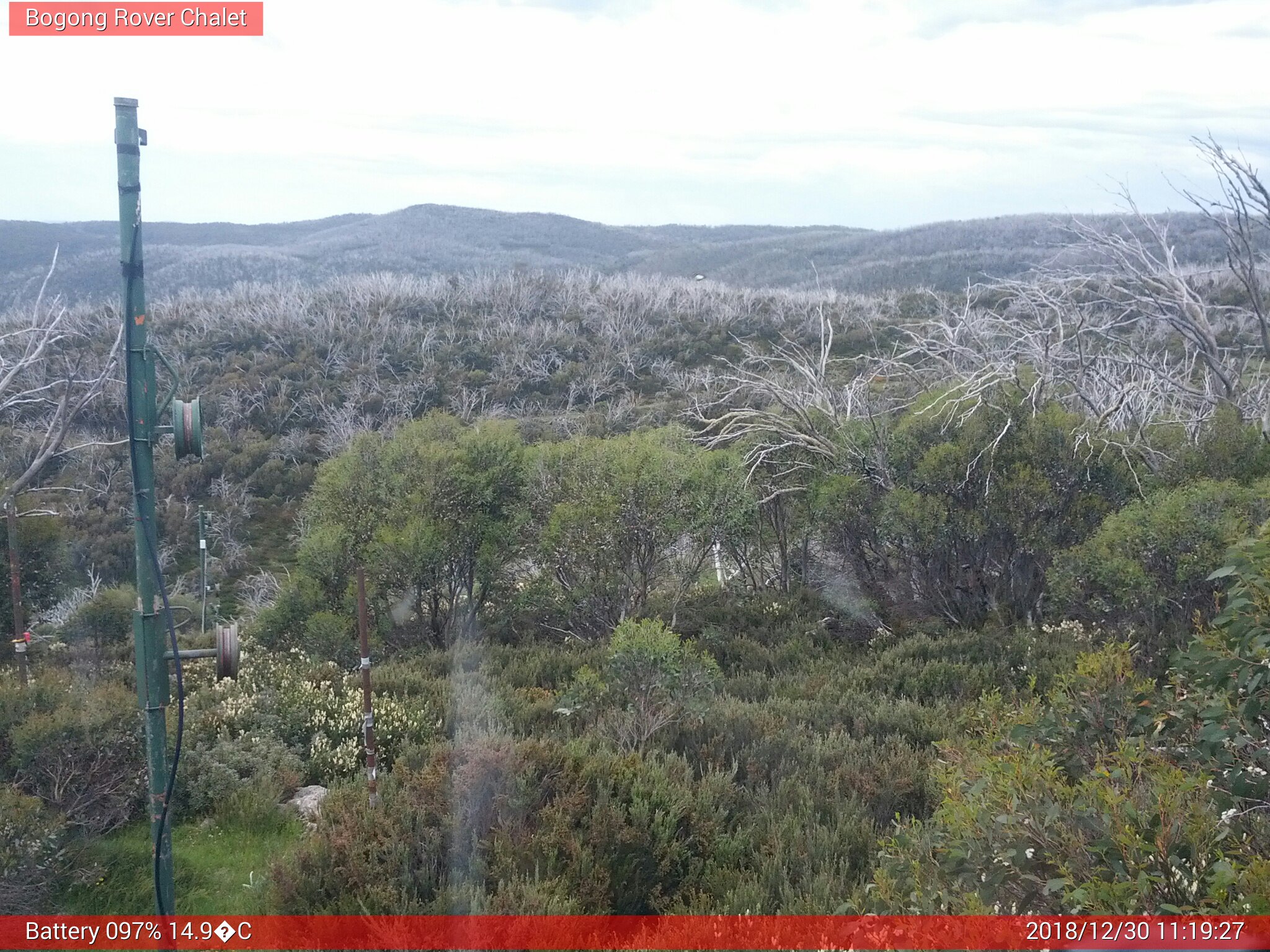 Bogong Web Cam 11:19am Sunday 30th of December 2018