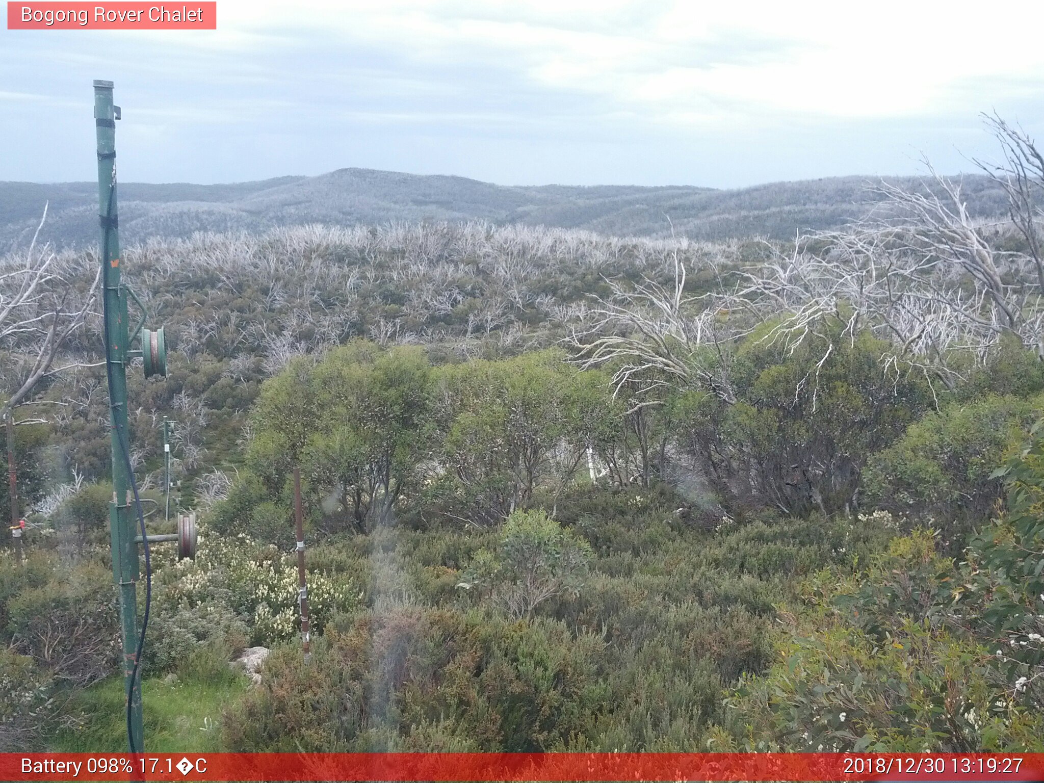 Bogong Web Cam 1:19pm Sunday 30th of December 2018