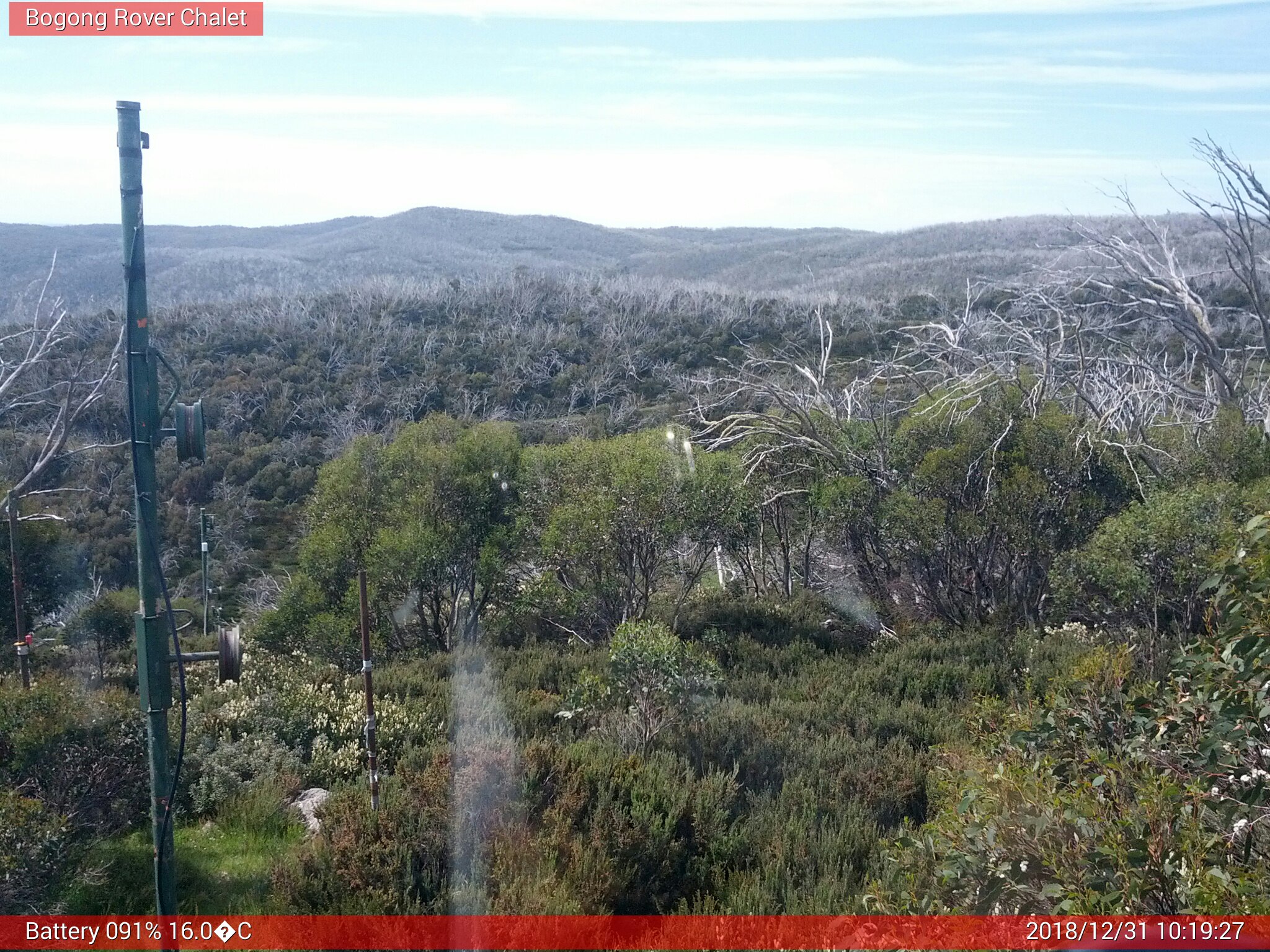 Bogong Web Cam 10:19am Monday 31st of December 2018