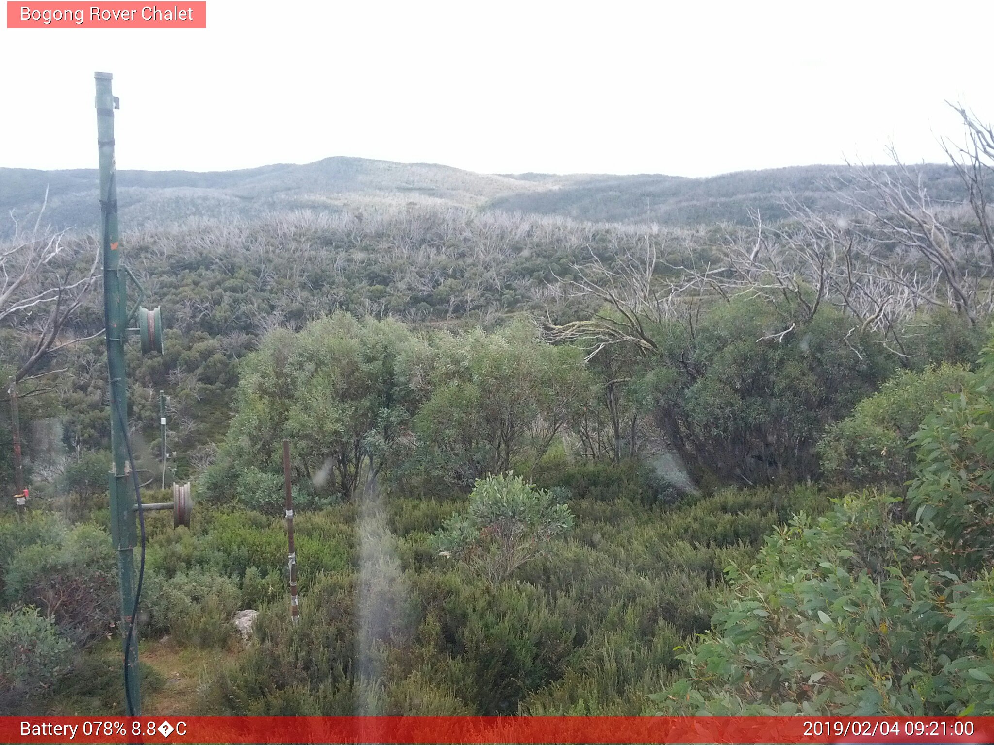 Bogong Web Cam 9:20am Monday 4th of February 2019