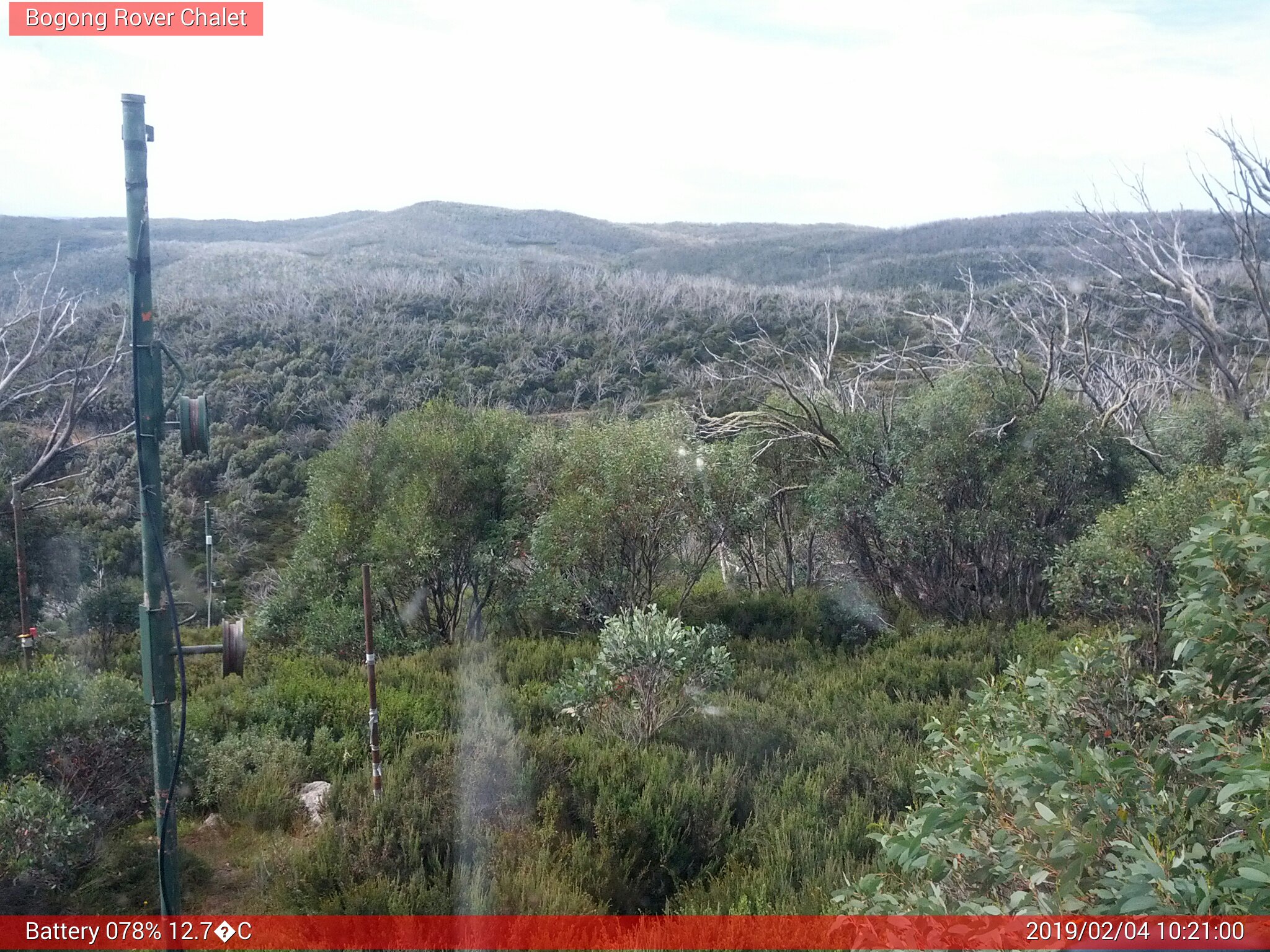 Bogong Web Cam 10:20am Monday 4th of February 2019