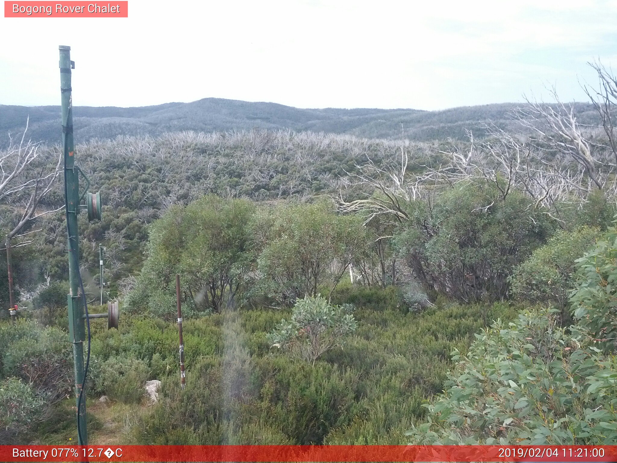 Bogong Web Cam 11:20am Monday 4th of February 2019