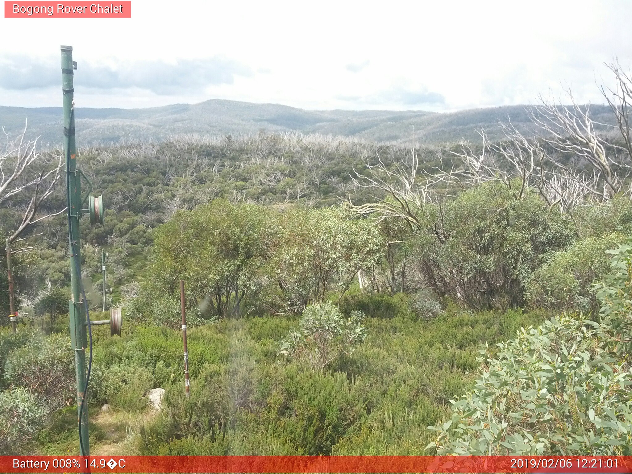 Bogong Web Cam 12:21pm Wednesday 6th of February 2019