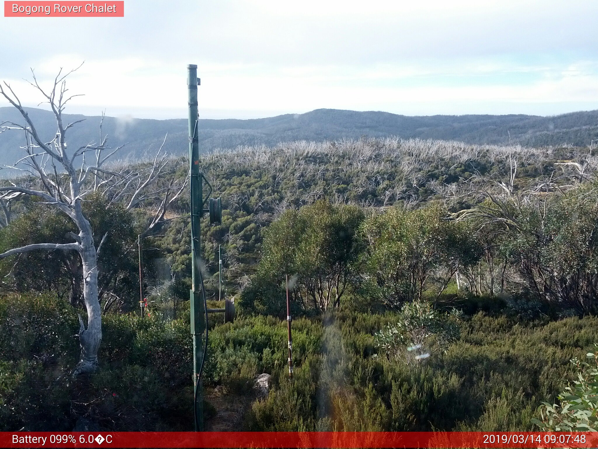 Bogong Web Cam 9:07am Thursday 14th of March 2019