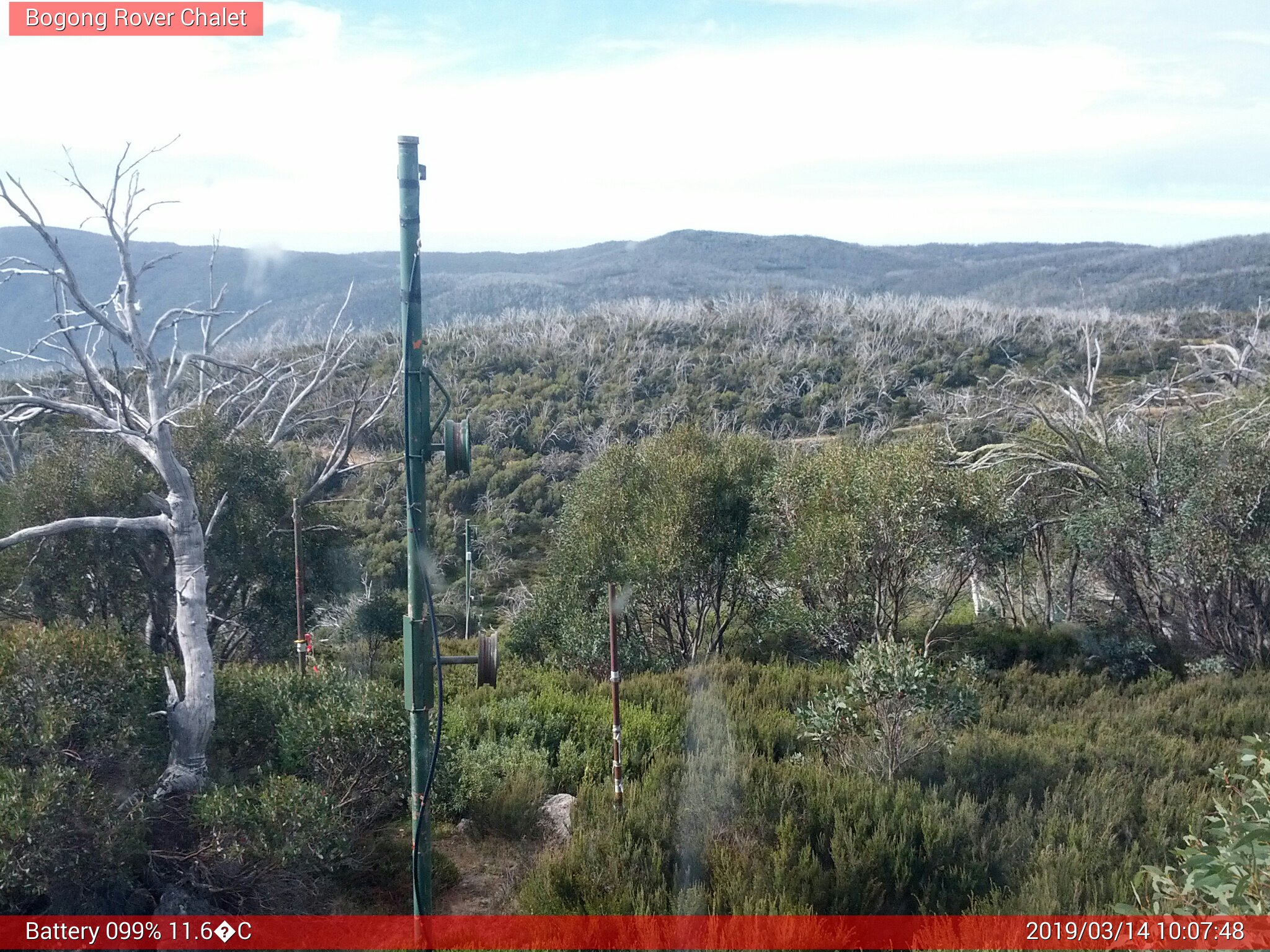 Bogong Web Cam 10:07am Thursday 14th of March 2019