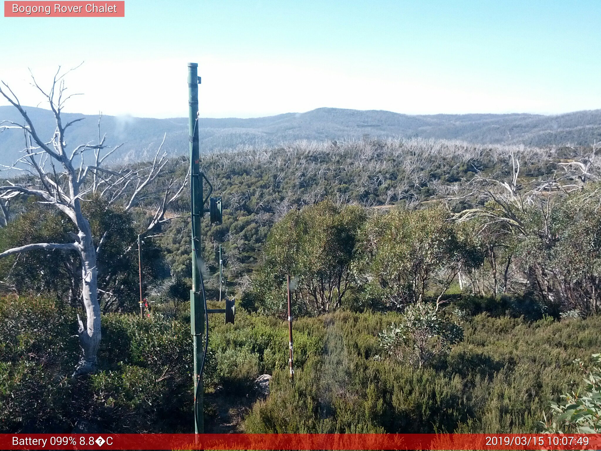 Bogong Web Cam 10:07am Friday 15th of March 2019