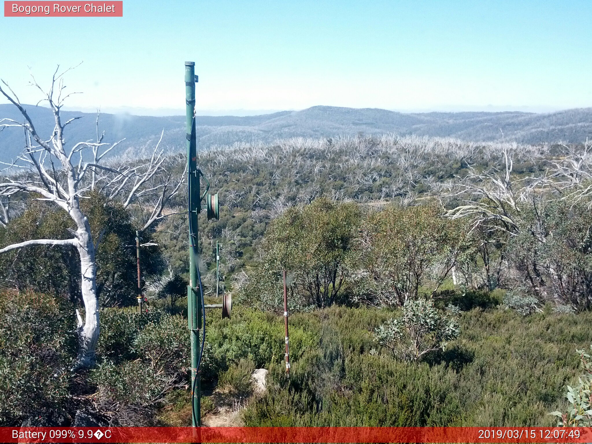 Bogong Web Cam 12:07pm Friday 15th of March 2019