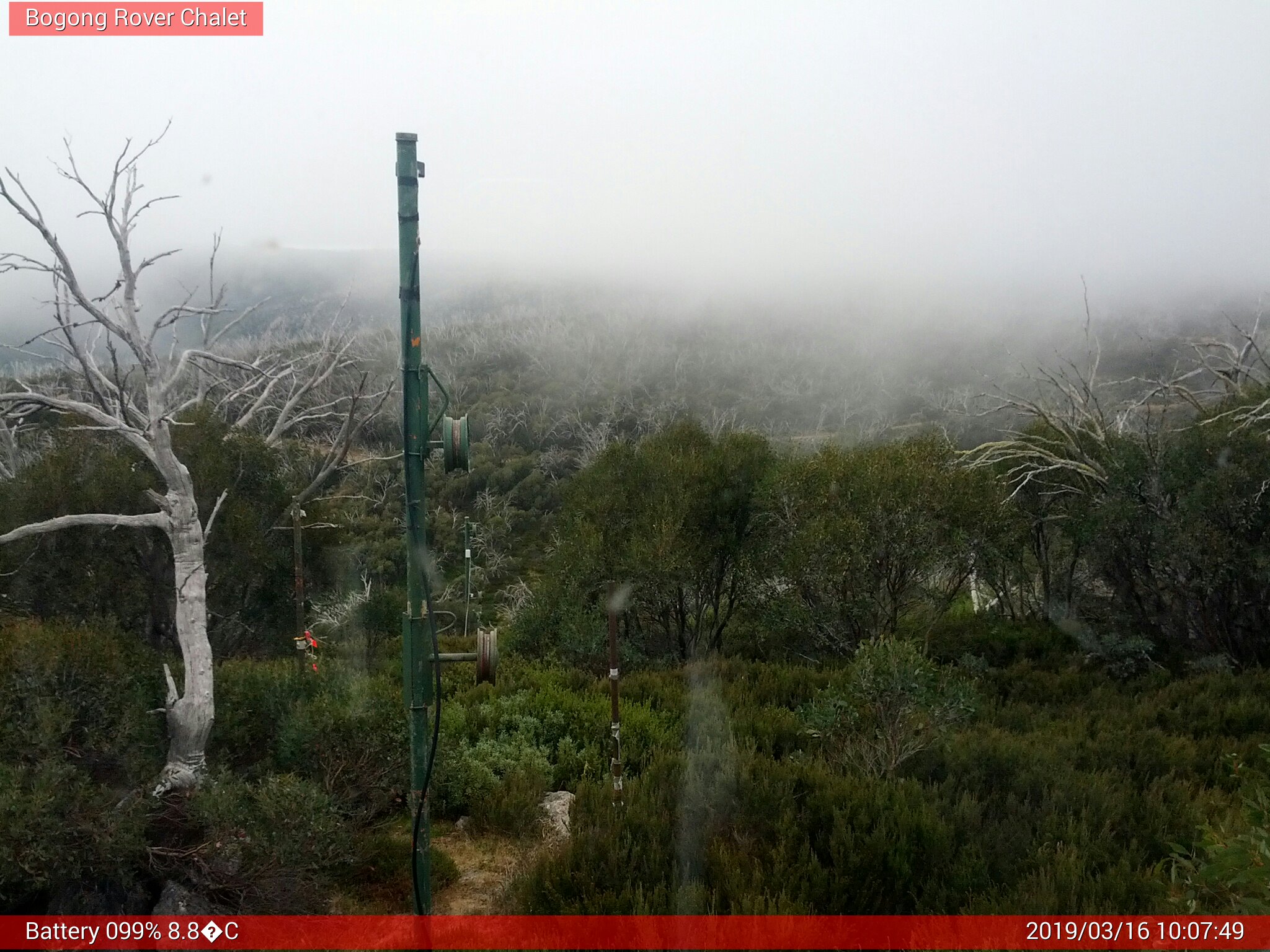 Bogong Web Cam 10:07am Saturday 16th of March 2019