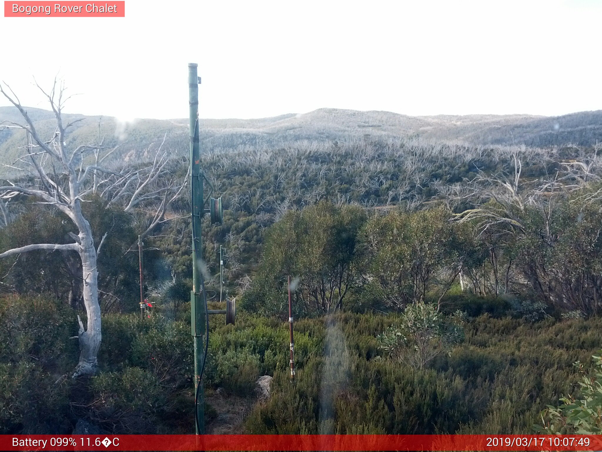 Bogong Web Cam 10:07am Sunday 17th of March 2019