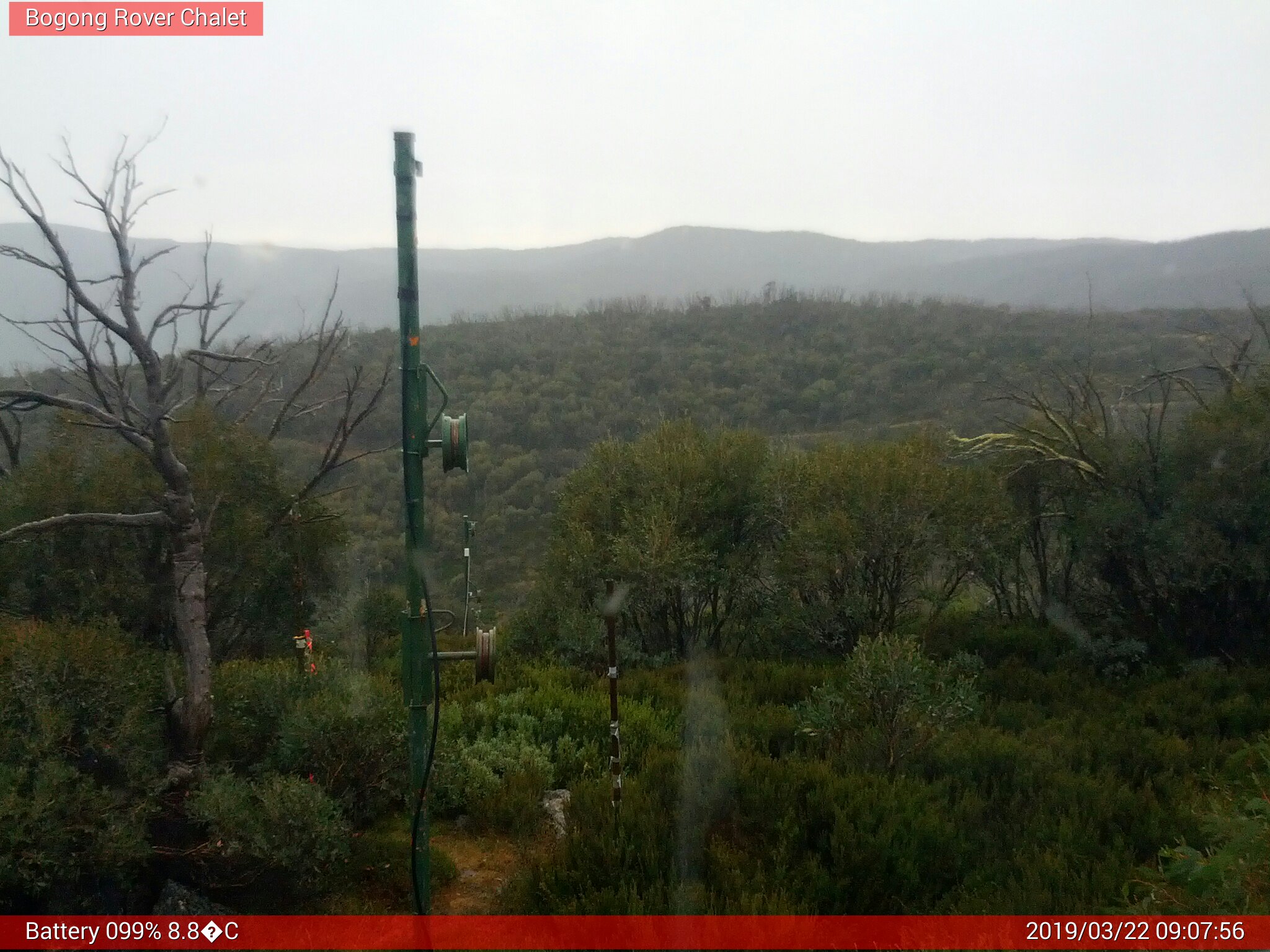 Bogong Web Cam 9:07am Friday 22nd of March 2019