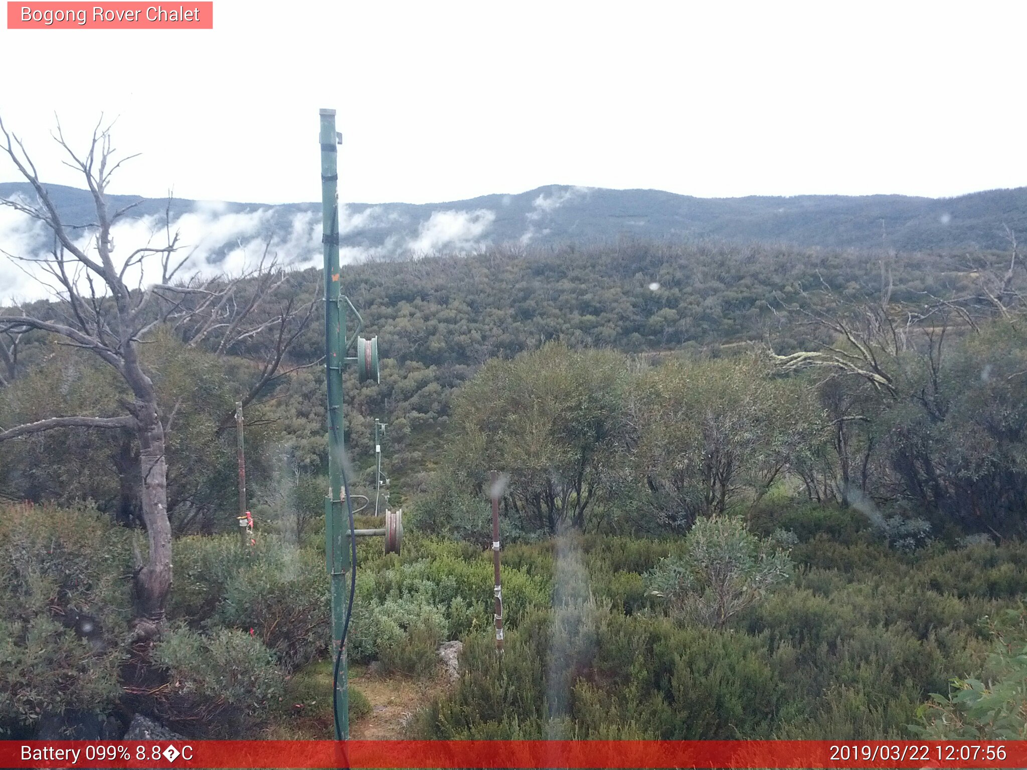 Bogong Web Cam 12:07pm Friday 22nd of March 2019