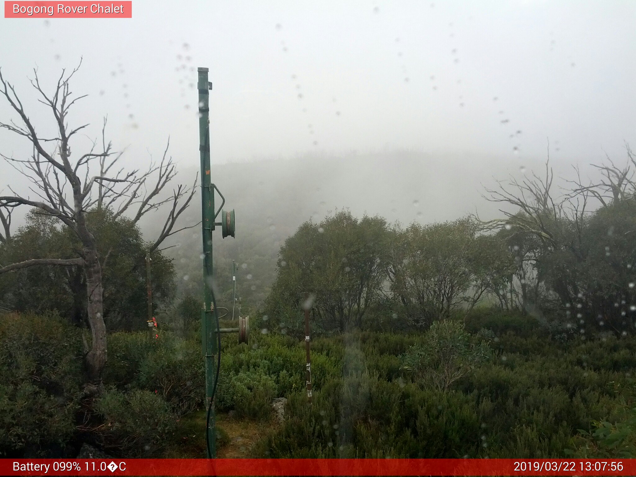 Bogong Web Cam 1:07pm Friday 22nd of March 2019