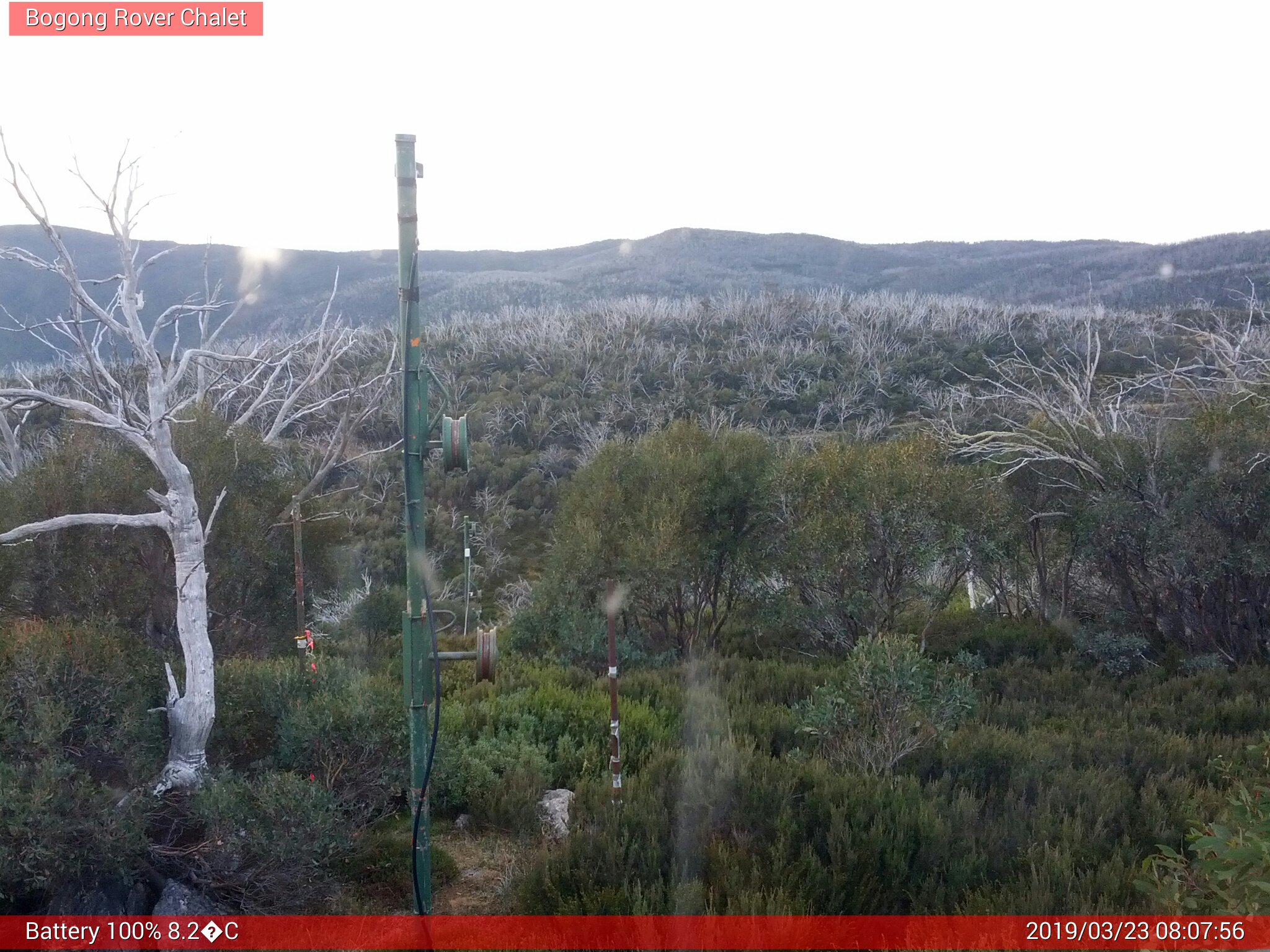 Bogong Web Cam 8:07am Saturday 23rd of March 2019