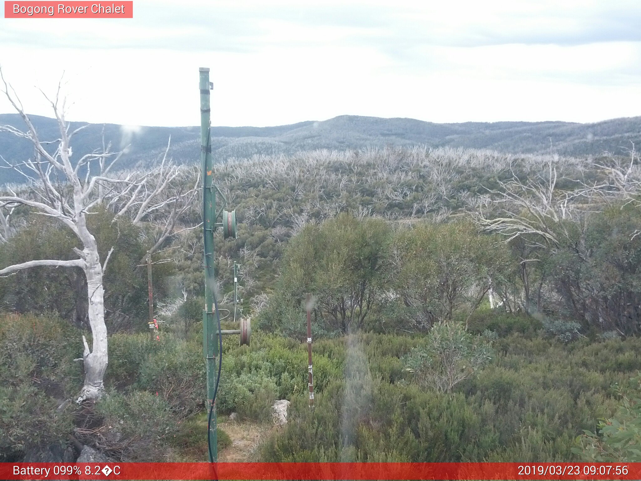 Bogong Web Cam 9:07am Saturday 23rd of March 2019