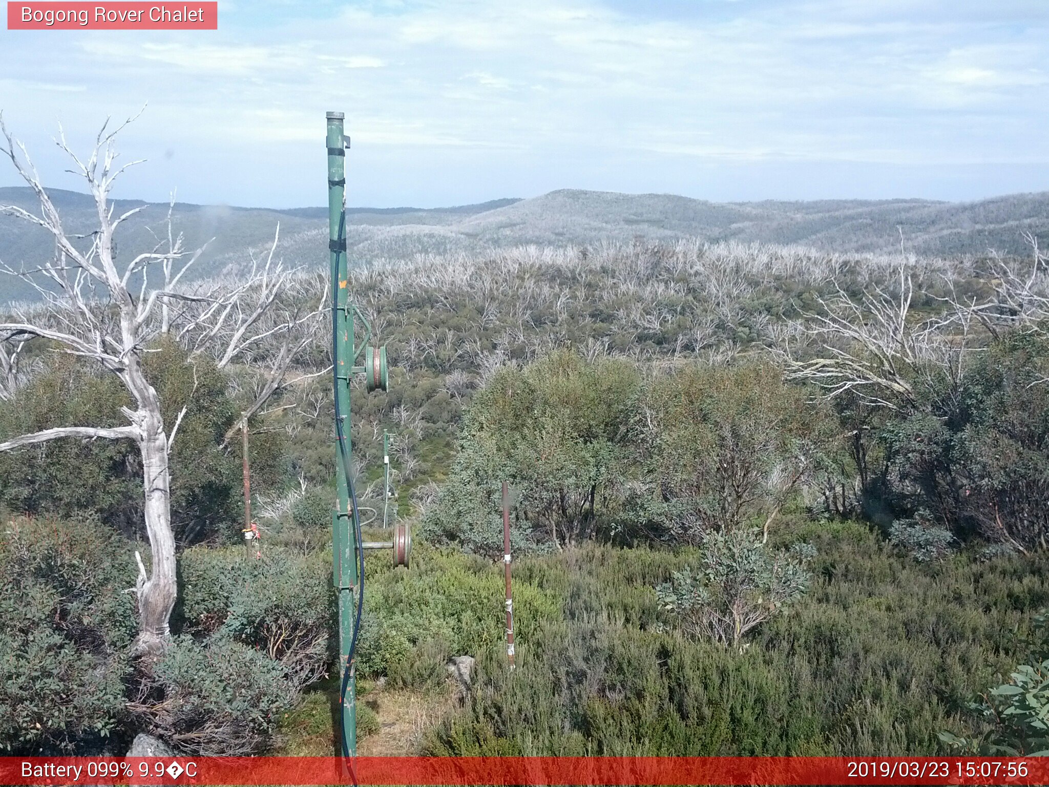 Bogong Web Cam 3:07pm Saturday 23rd of March 2019