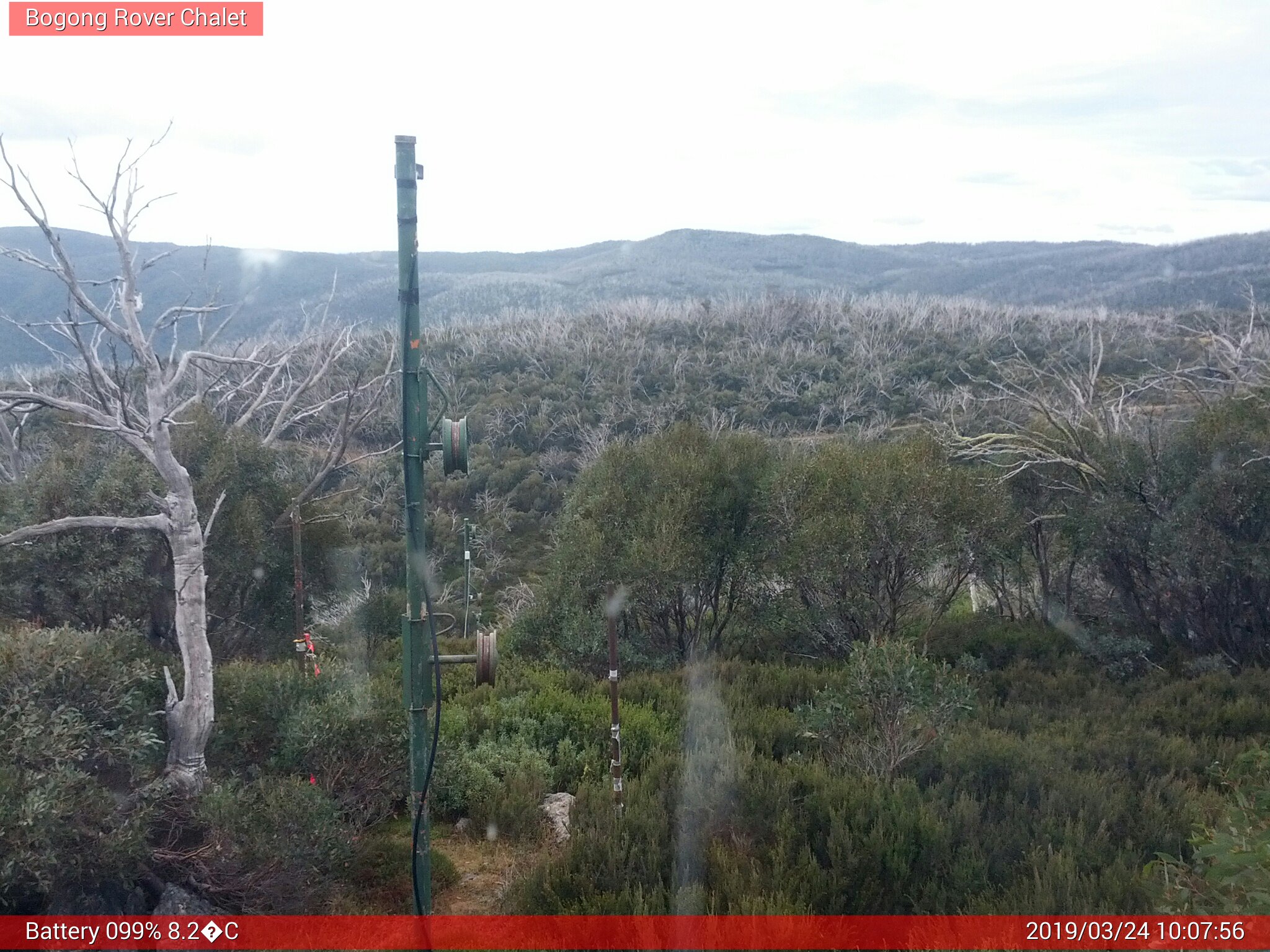 Bogong Web Cam 10:07am Sunday 24th of March 2019